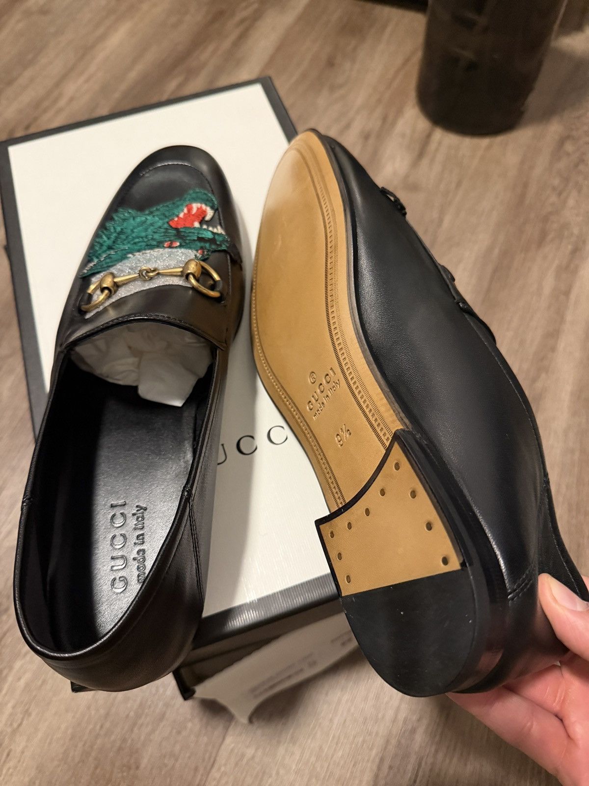 Gucci Gucci Brixton Agnello Plonge - wolf Size US 9.5 / EU 42-43 - 14 Thumbnail