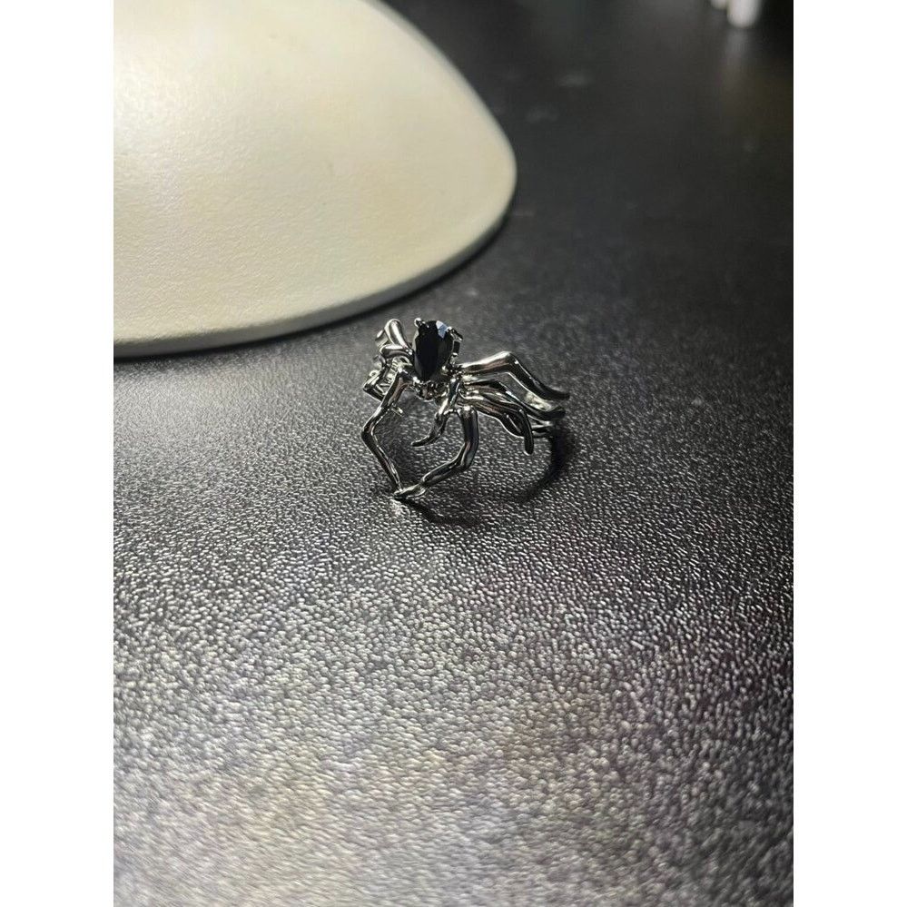 Other Wicked Silk Gothic Silver Arachnid Spider Ring Sz 6 and UP Size ONE SIZE - 2 Thumbnail