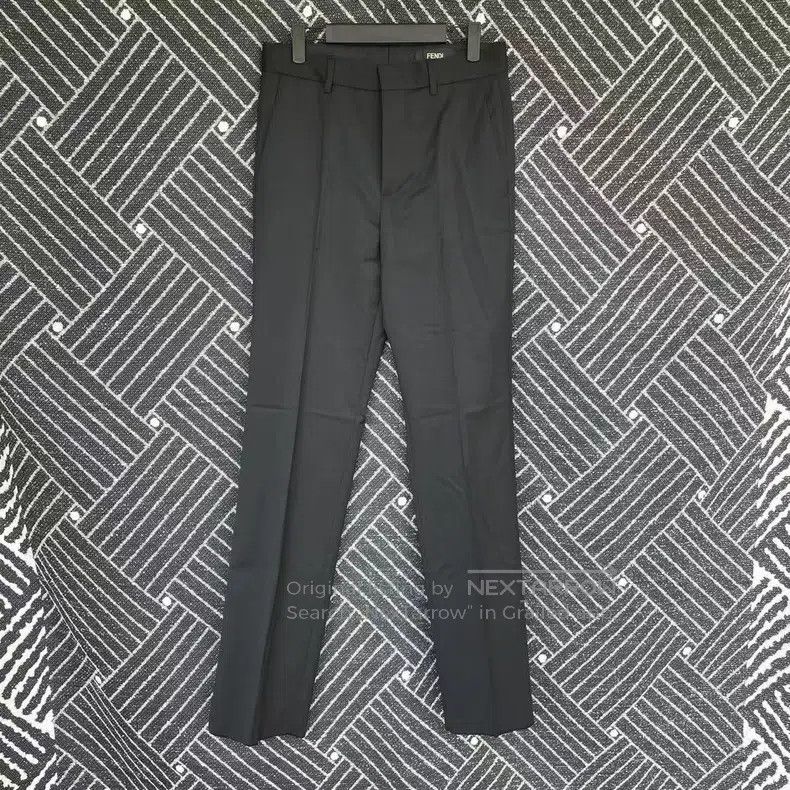 Fendi Fendi Black solid color wool dress pants Size 44L - 1 Thumbnail