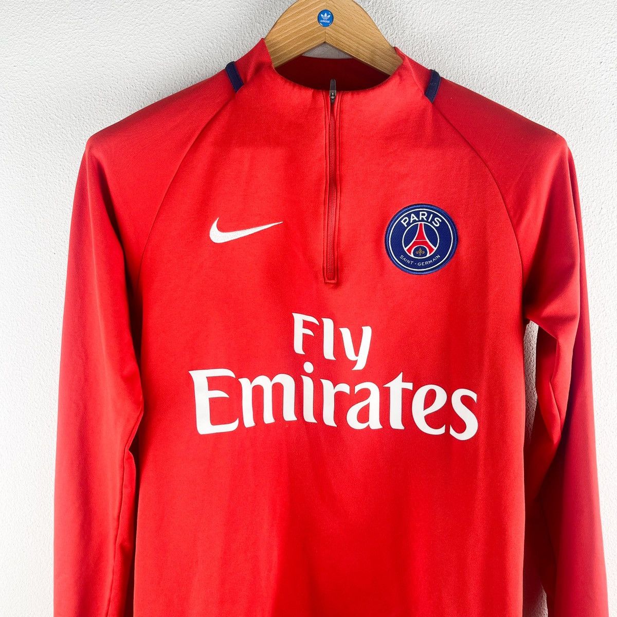 Nike Nike PSG Dry Fly Emirates Drill Football Top Sz S Red White Size US S / EU 44-46 / 1 - 3 Thumbnail
