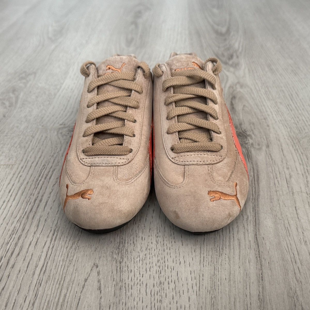 Puma Puma Speedcat Brown/Orange Suede Flat Sneakers Size US 7.5 / IT 37.5 - 3 Thumbnail