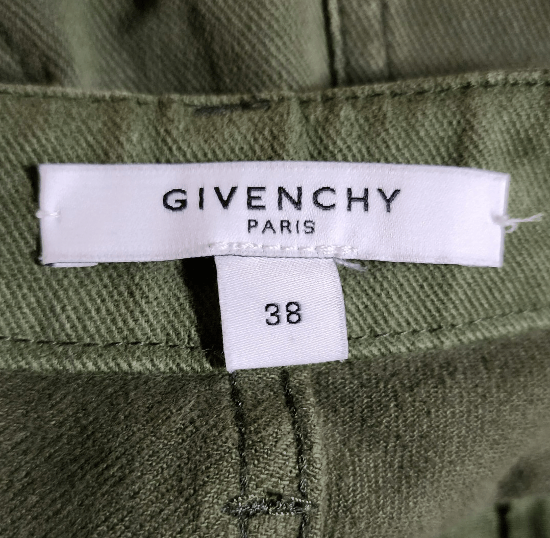 Givenchy Givenchy Olive Green Pants – Size M – Cotton Blend – Straig Size 32" / US 10 / IT 46 - 2 Thumbnail