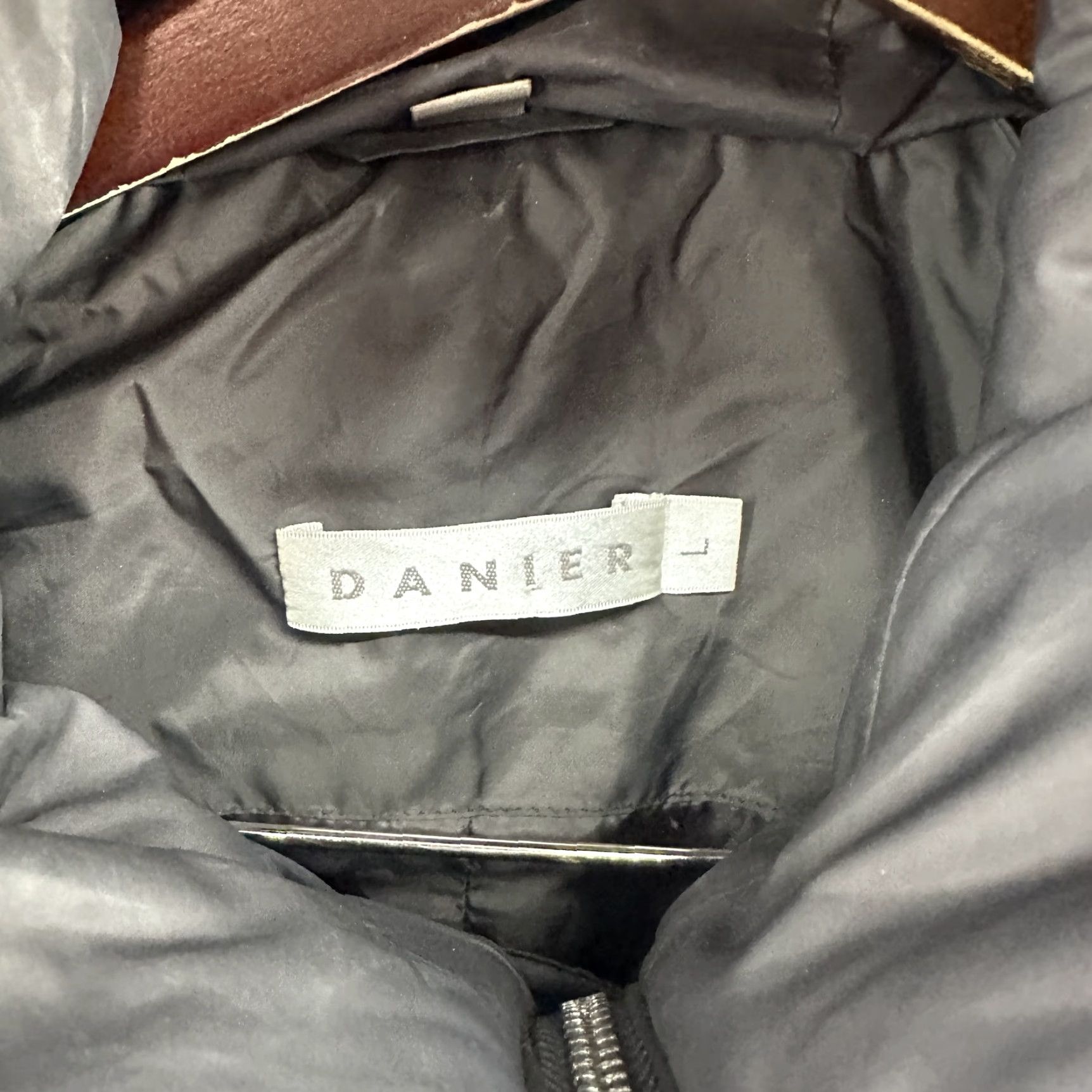 Vintage Danier Coat Womens Large Black Quilted Hooded Full Zip Puffer Parka Jacket Size L / US 10 / IT 46 - 7 Thumbnail