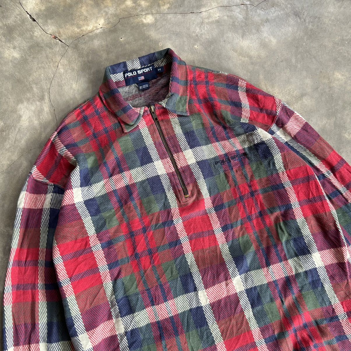 Polo Ralph Lauren Vintage Polo Sport Ralph Lauren Half Zip Long sleeve Shirt Size US M / EU 48-50 / 2 - 2 Thumbnail