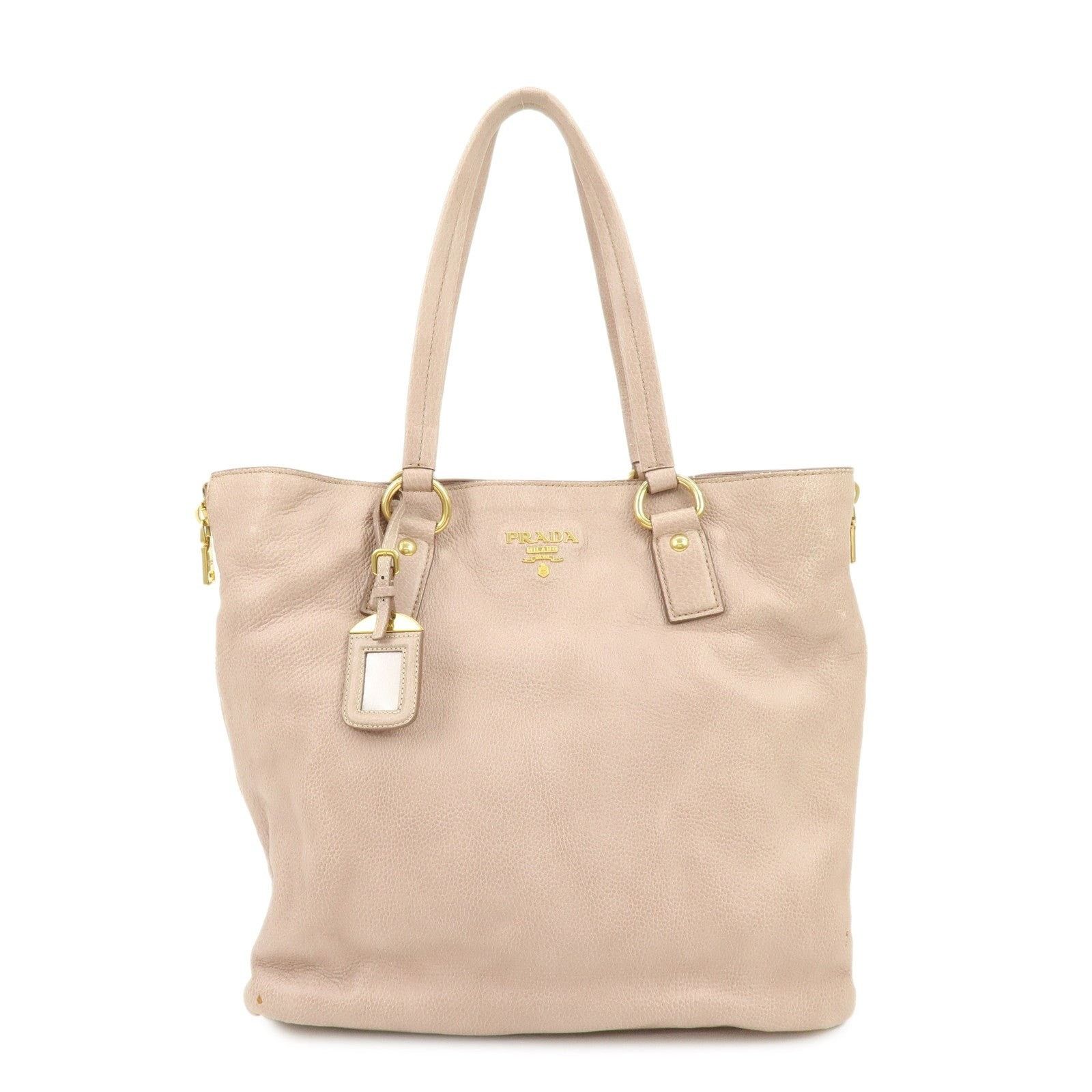 Prada Prada Logo Calfskin Tote Pink Size ONE SIZE - 1 Thumbnail