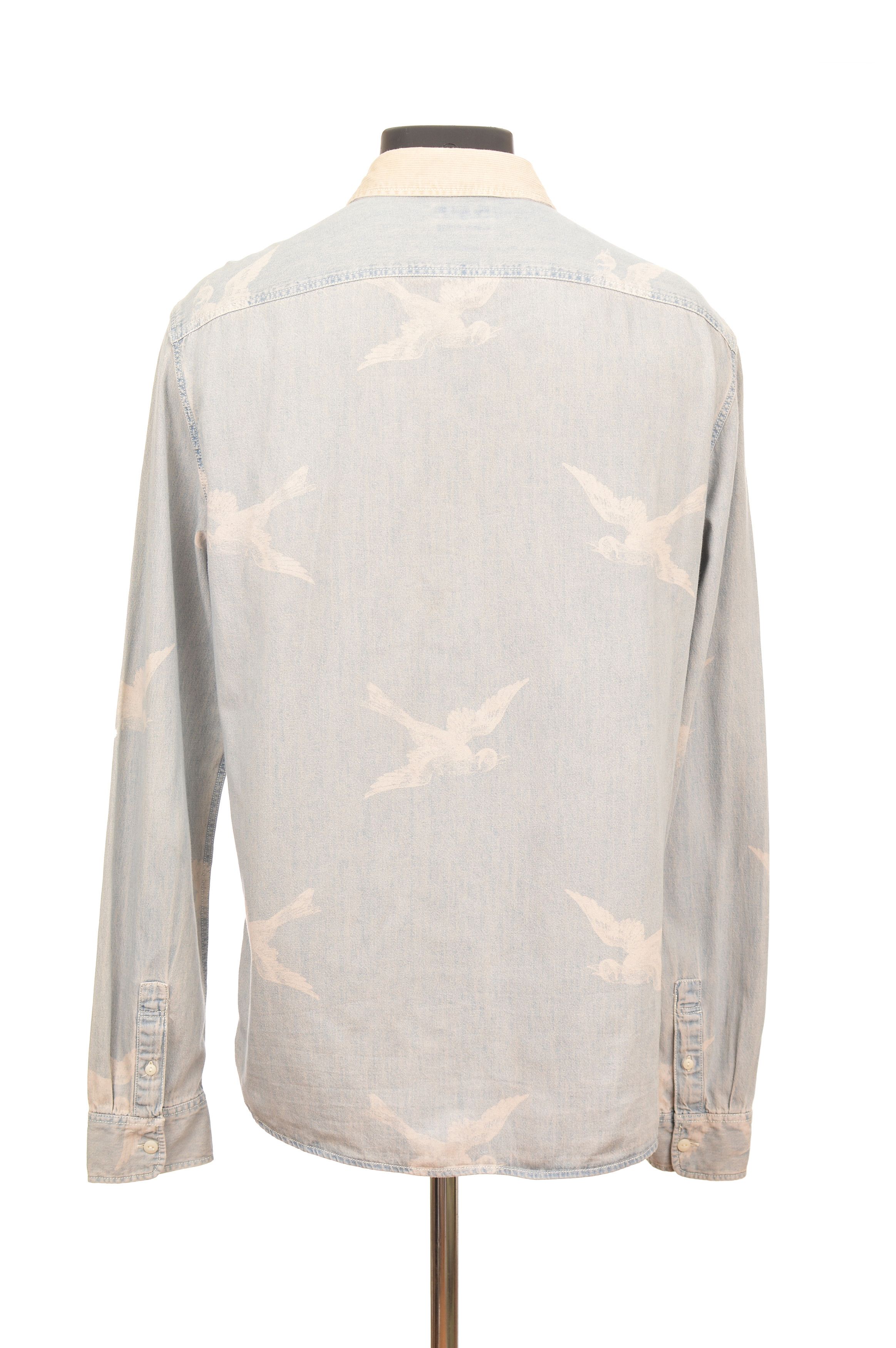 Allsaints Allsaints Flight LS Shirt Denim Cord Collar Size US M / EU 48-50 / 2 - 4 Thumbnail