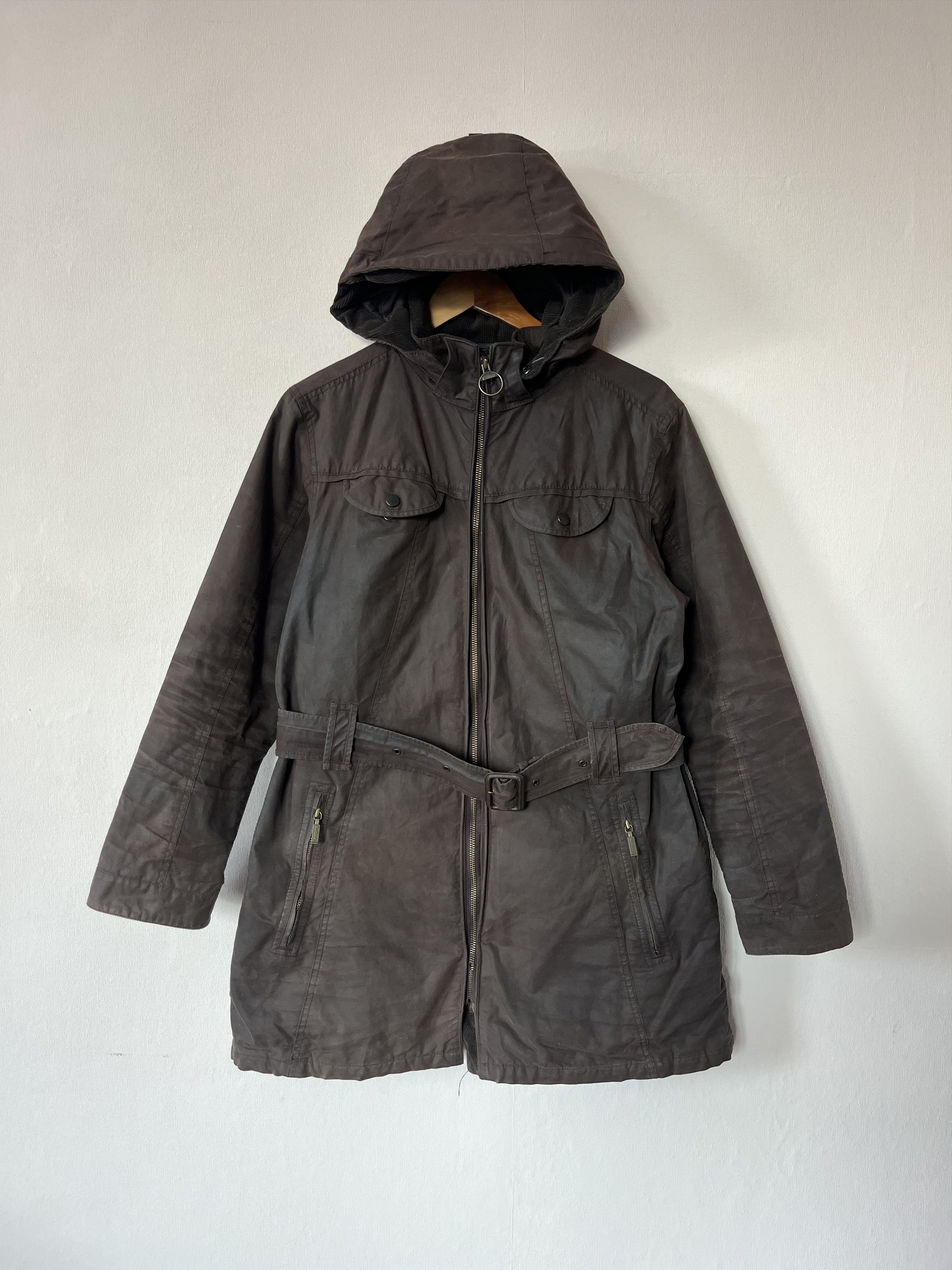 Barbour Barbour Cameron Wax Women's Hooded Jacket Brown British Size XL / US 12-14 / IT 48-50 - 1 Thumbnail