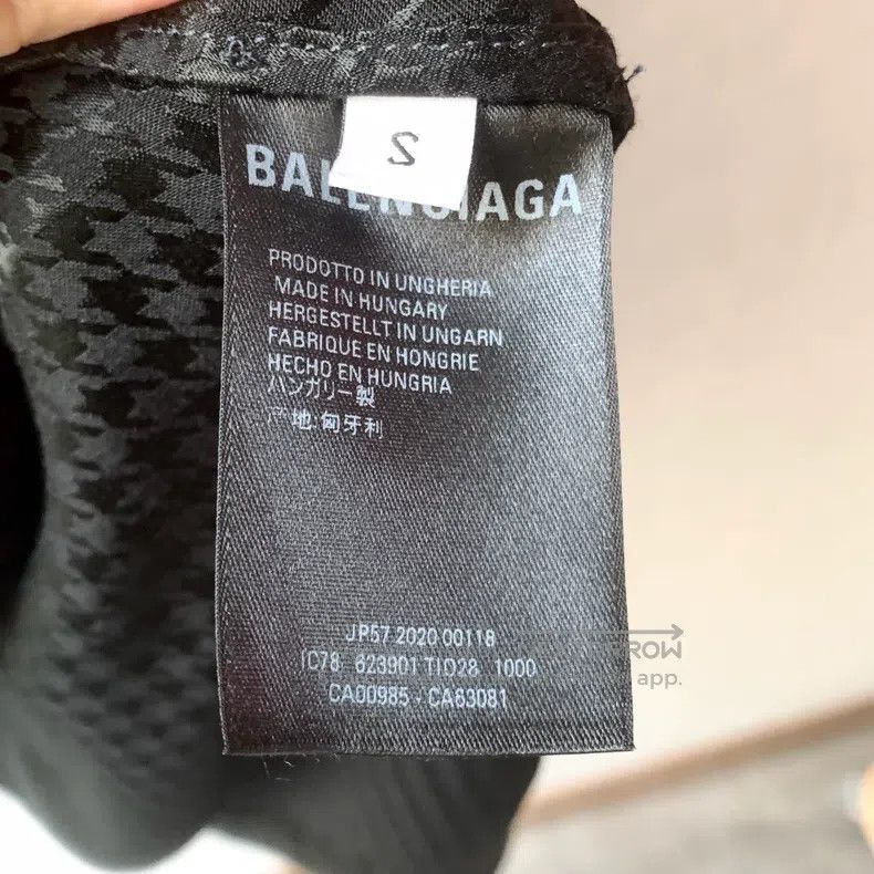 Balenciaga Balenciaga Houndstooth double B logo zip-up jacket, size S Size US S / EU 44-46 / 1 - 6 Thumbnail