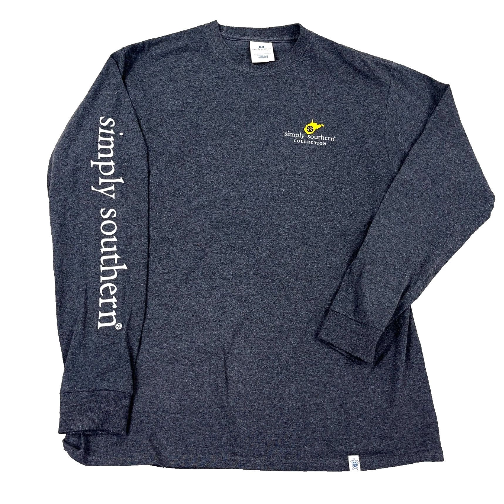 Country Road Simply Southern Gray Long Sleeve Shirt Women Medium Country Roads Vintage Tee Size M / US 6-8 / IT 42-44 - 2 Thumbnail