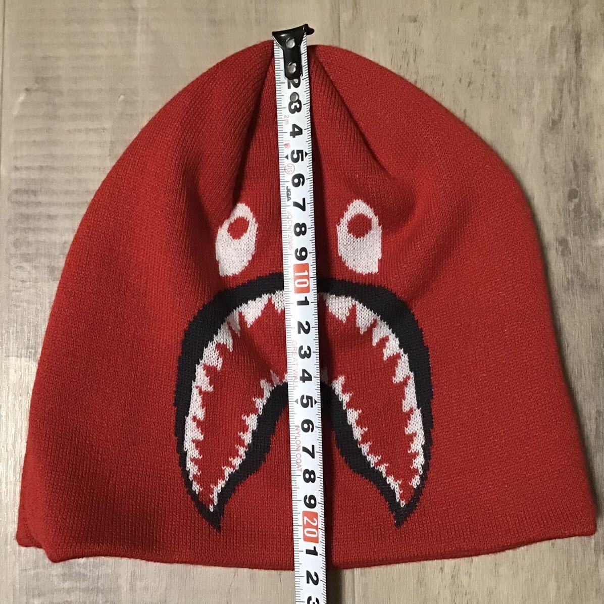 Bape BAPE Shark beanie knit cap red a bathing ape PONR Size ONE SIZE - 5 Thumbnail