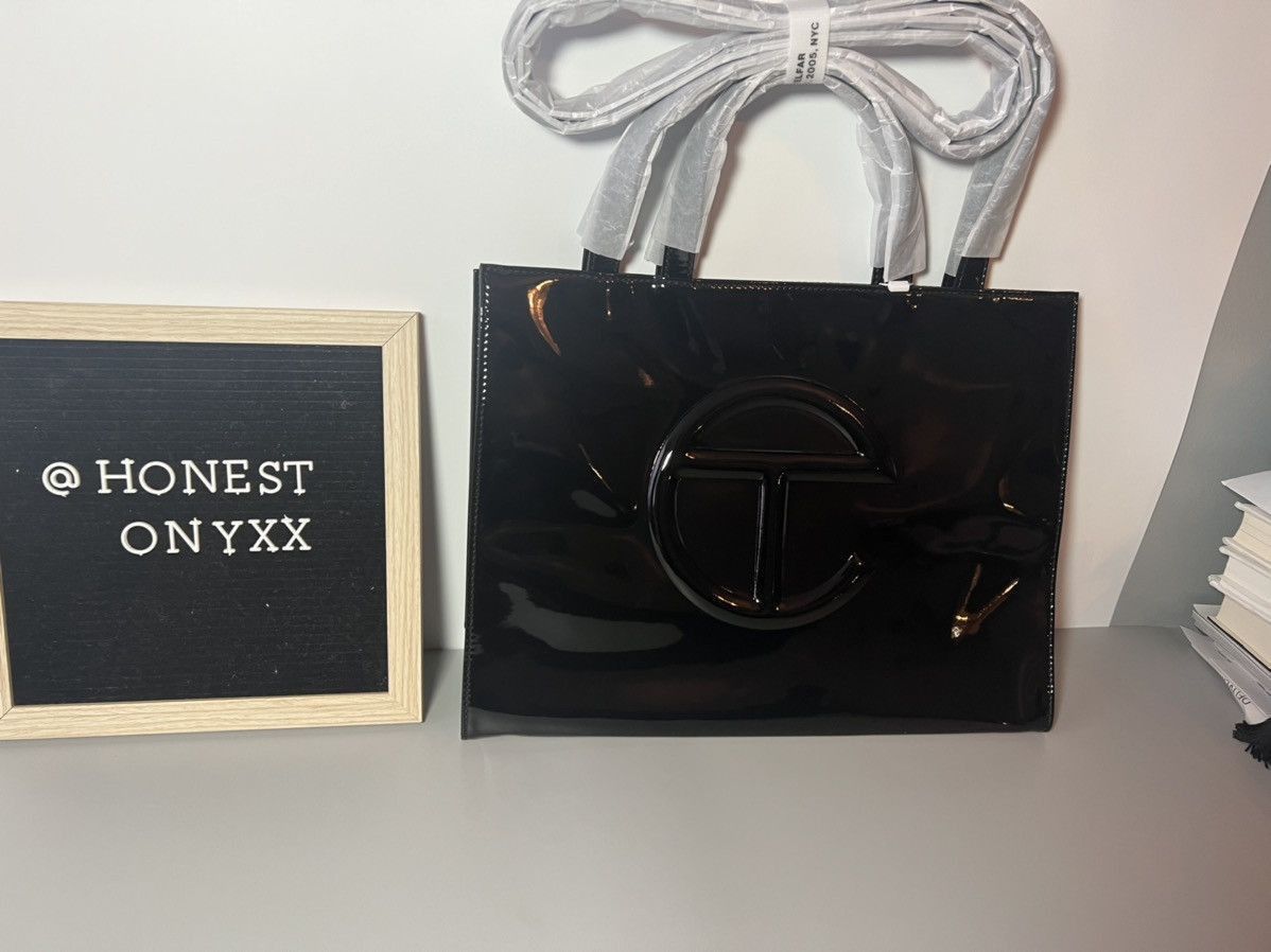 Telfar Medium black patent leather Telfar Size ONE SIZE - 1 Thumbnail