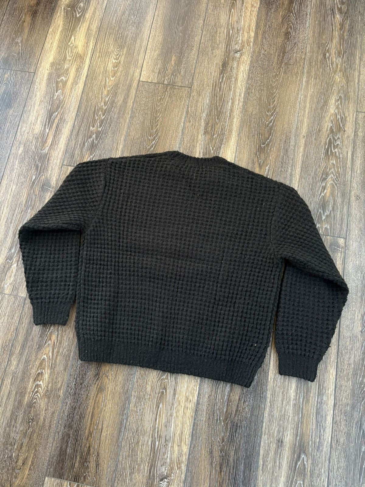 Supreme Supreme Small Box Waffle Sweater FW25 Black Size US L / EU 52-54 / 3 - 2 Thumbnail