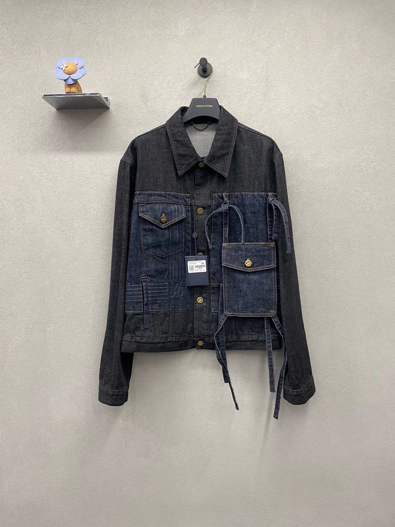 Louis Vuitton LV Dark Blue Pocket Denim Jacket Size US XL / EU 56 / 4 - 1 Thumbnail