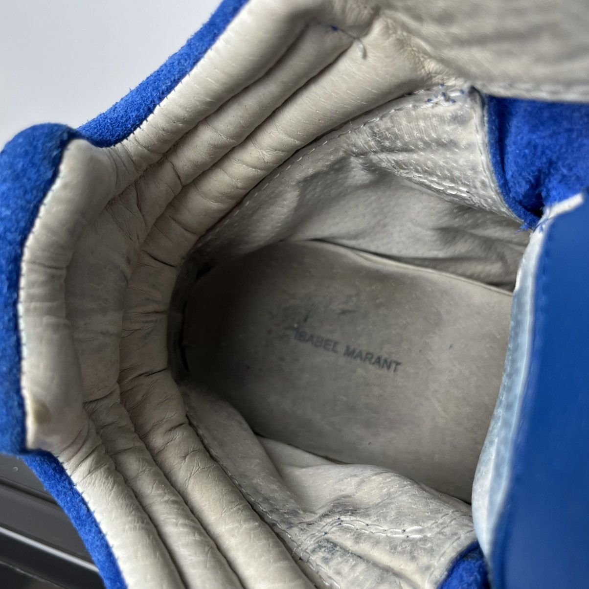 Isabel Marant Iconic Isabel Marant Bekett Blue Suede Wedge Y2k Sneakers Size US 6 / IT 36 - 10 Thumbnail