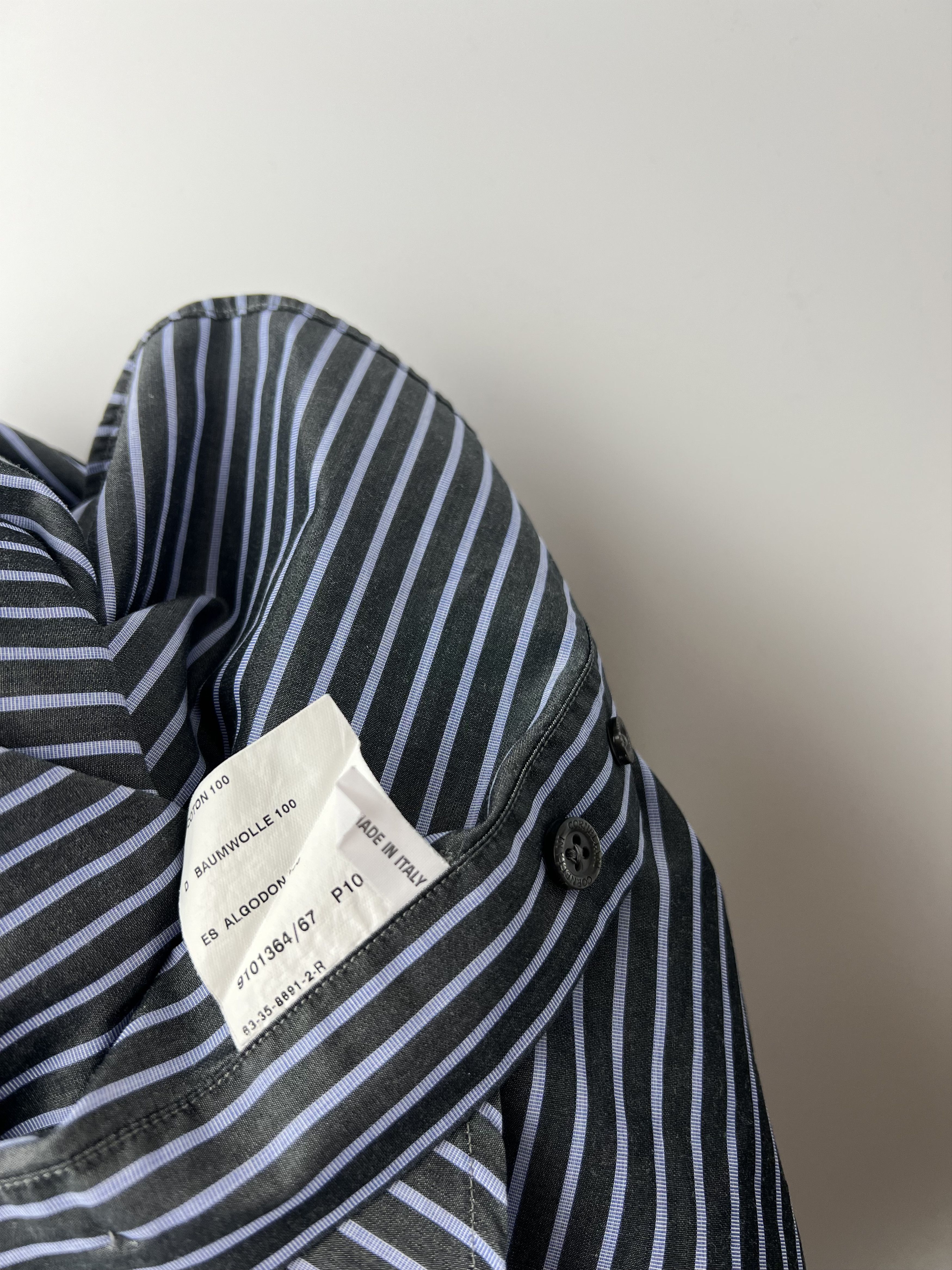 Corneliani Corneliani Men's Striped Button Up Shirt Size 15.5/39 Size US S / EU 44-46 / 1 - 6 Thumbnail