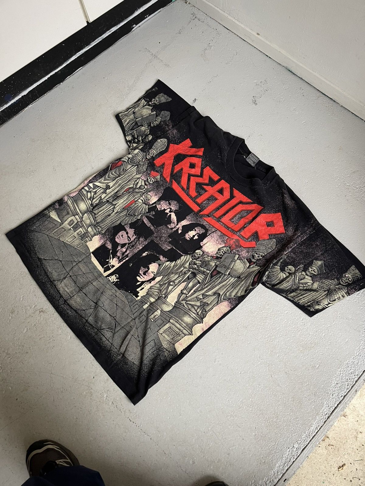 Band Tees Kreator Band tee vintage merch tour 90s single stitch Size US XL / EU 56 / 4 - 2 Thumbnail
