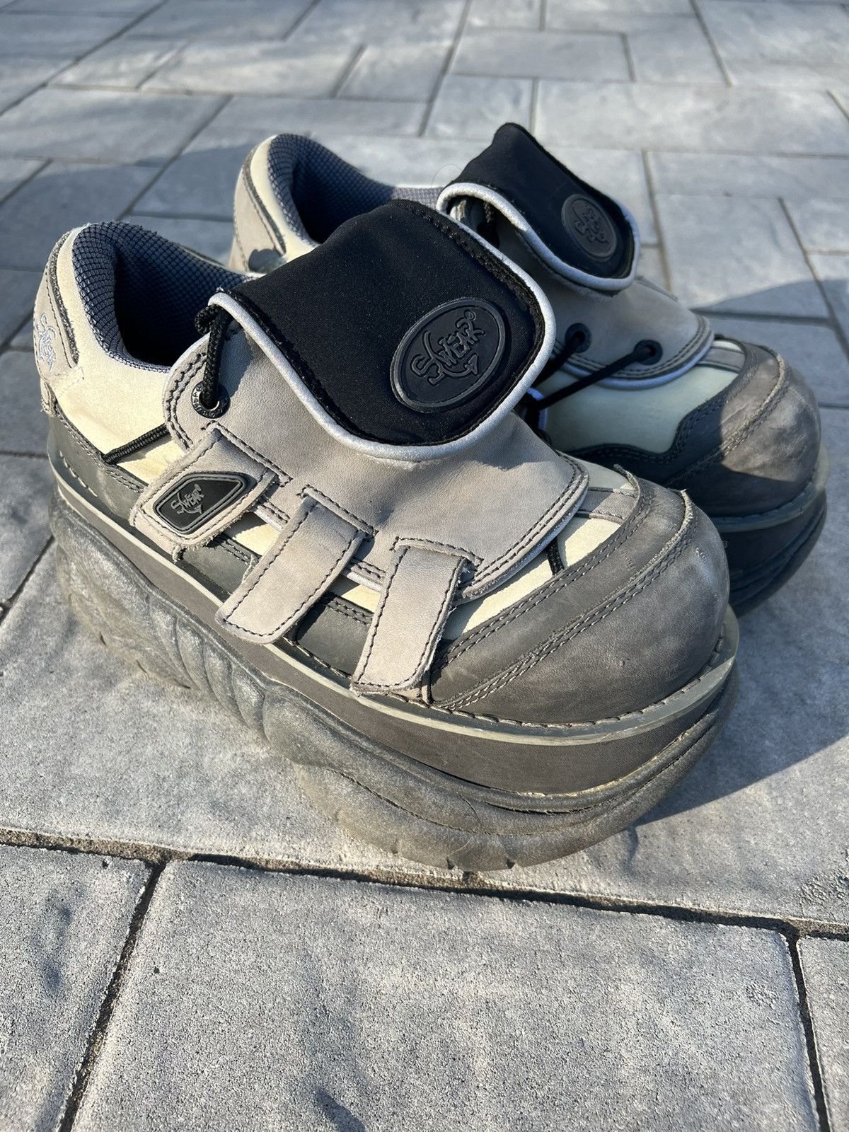 Pre-owned Swear Alternative Street Mix 10's Shoes In Beige | ModeSens