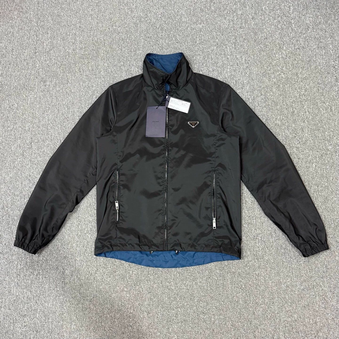 Prada Prada Double Sided Triangle Logo Nylon Jacket 48 Size US M / EU 48-50 / 2 - 1 Thumbnail