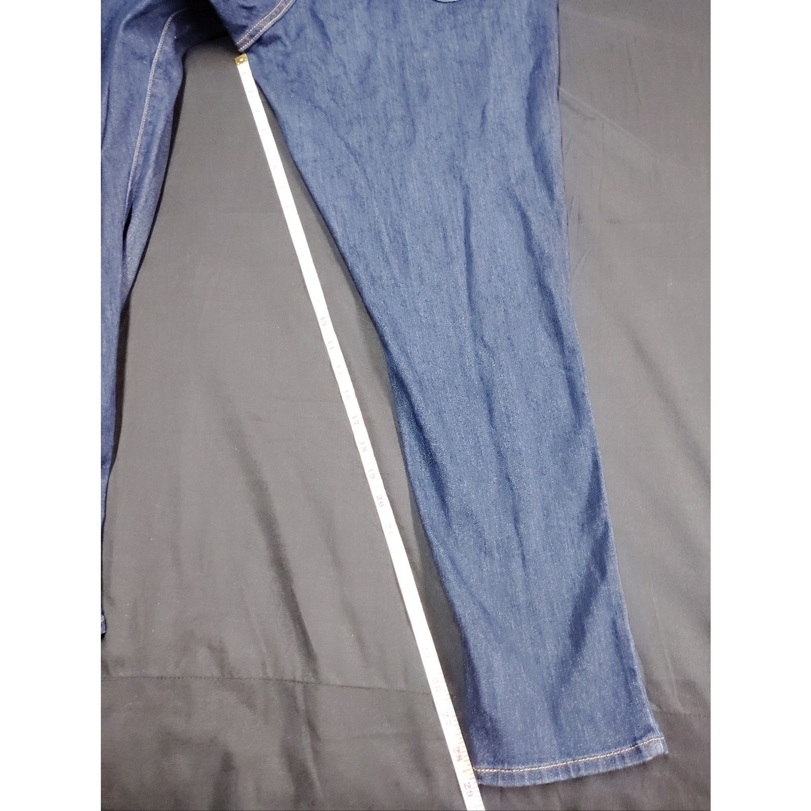 Levi's Levi's Womens Pull On Straight Medium Blue Denim Jeans Size 42" / US 20 - 5 Thumbnail