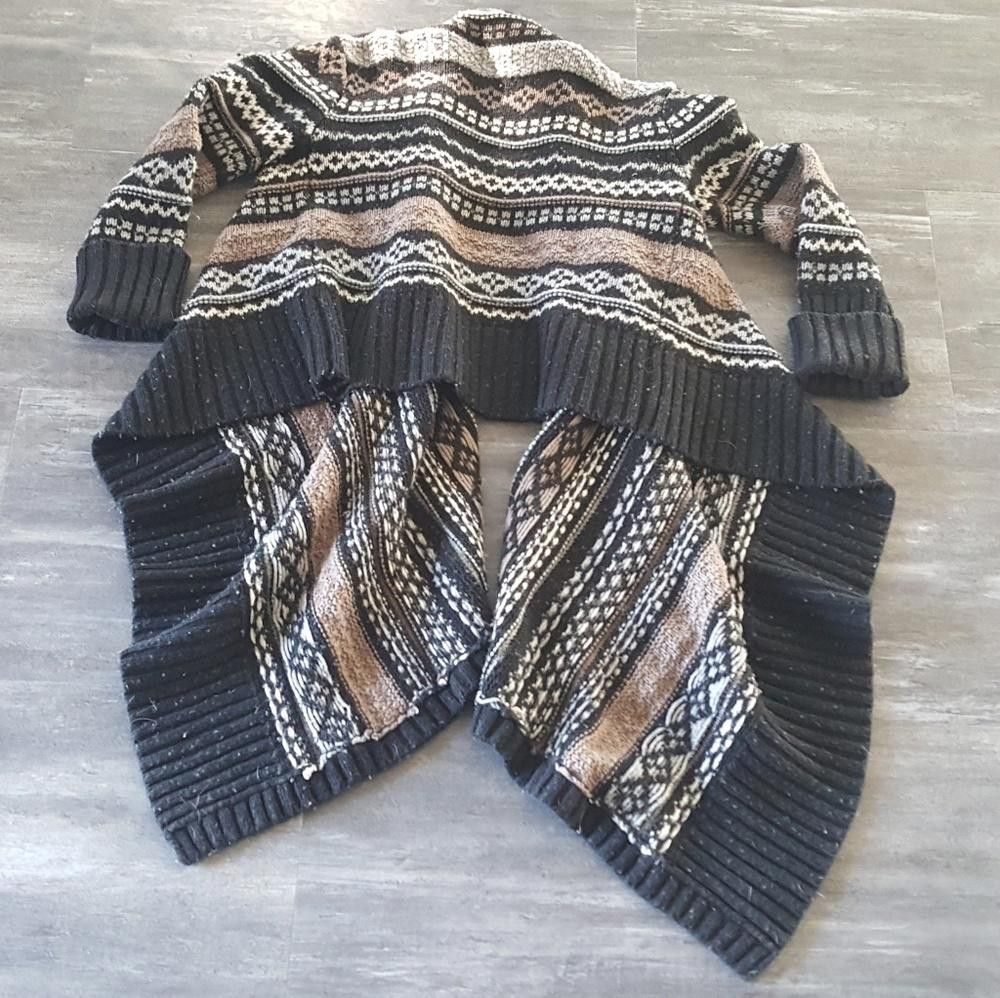 Kendrick Lamar Black Chocolate Kenar Draped Duster Cardigan Size M / US 6-8 / IT 42-44 - 2 Thumbnail