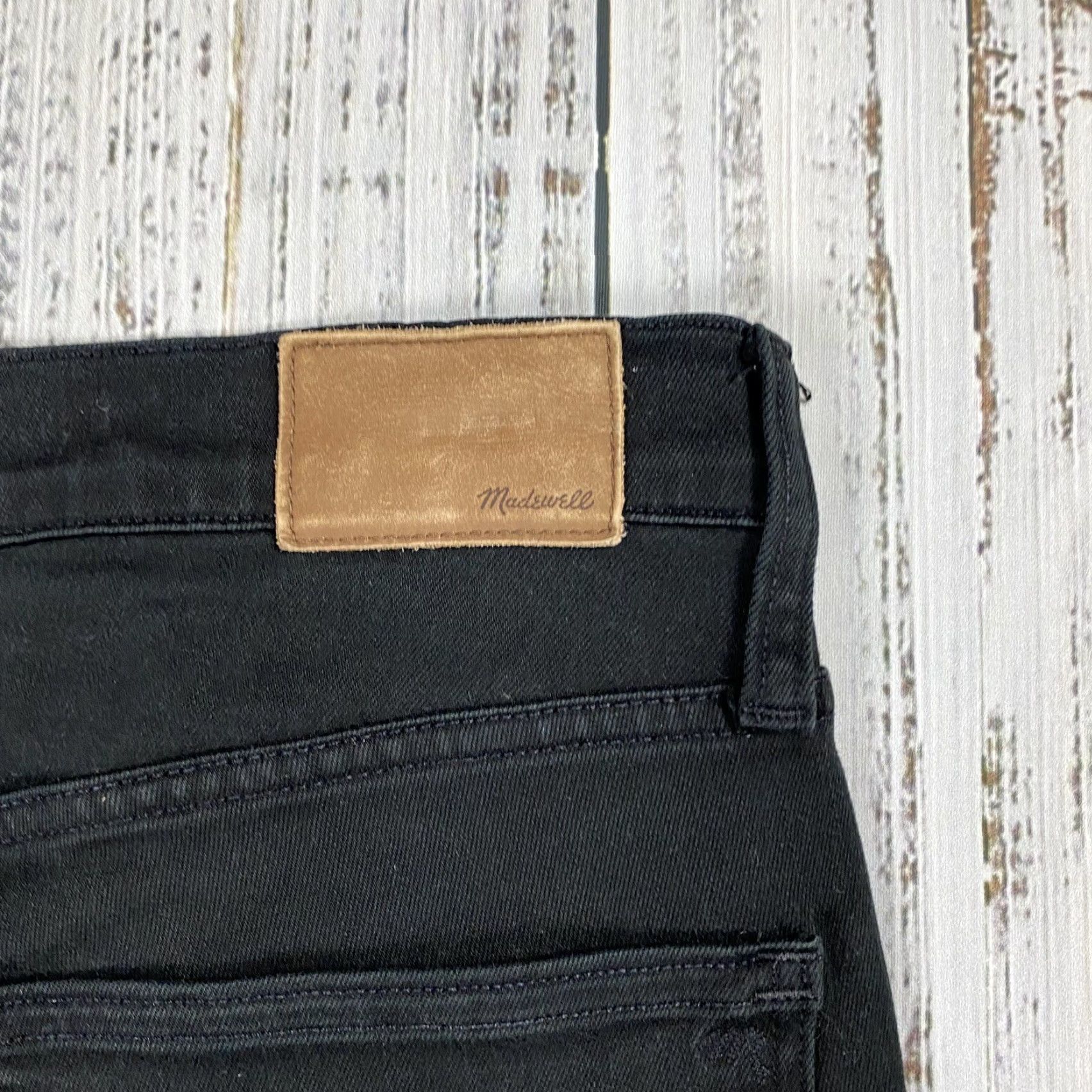 Madewell MADEWELL High Rise Black Skinny Jeans Size 30T Womens 8" Denim Stretch Classic Size 30" / US 8 / IT 44 - 7 Thumbnail