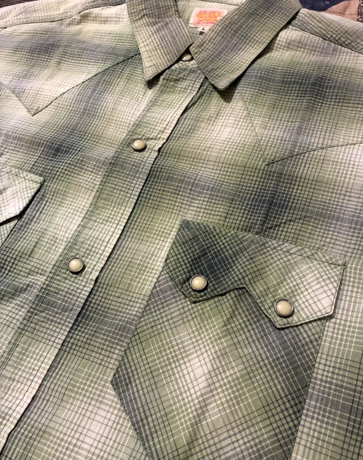Sugar Cane SUGAR CANE TOYO ENTERPRISE SHADOW PLAID WESTERN SHIRT- LARGE Size US L / EU 52-54 / 3 - 7 Thumbnail