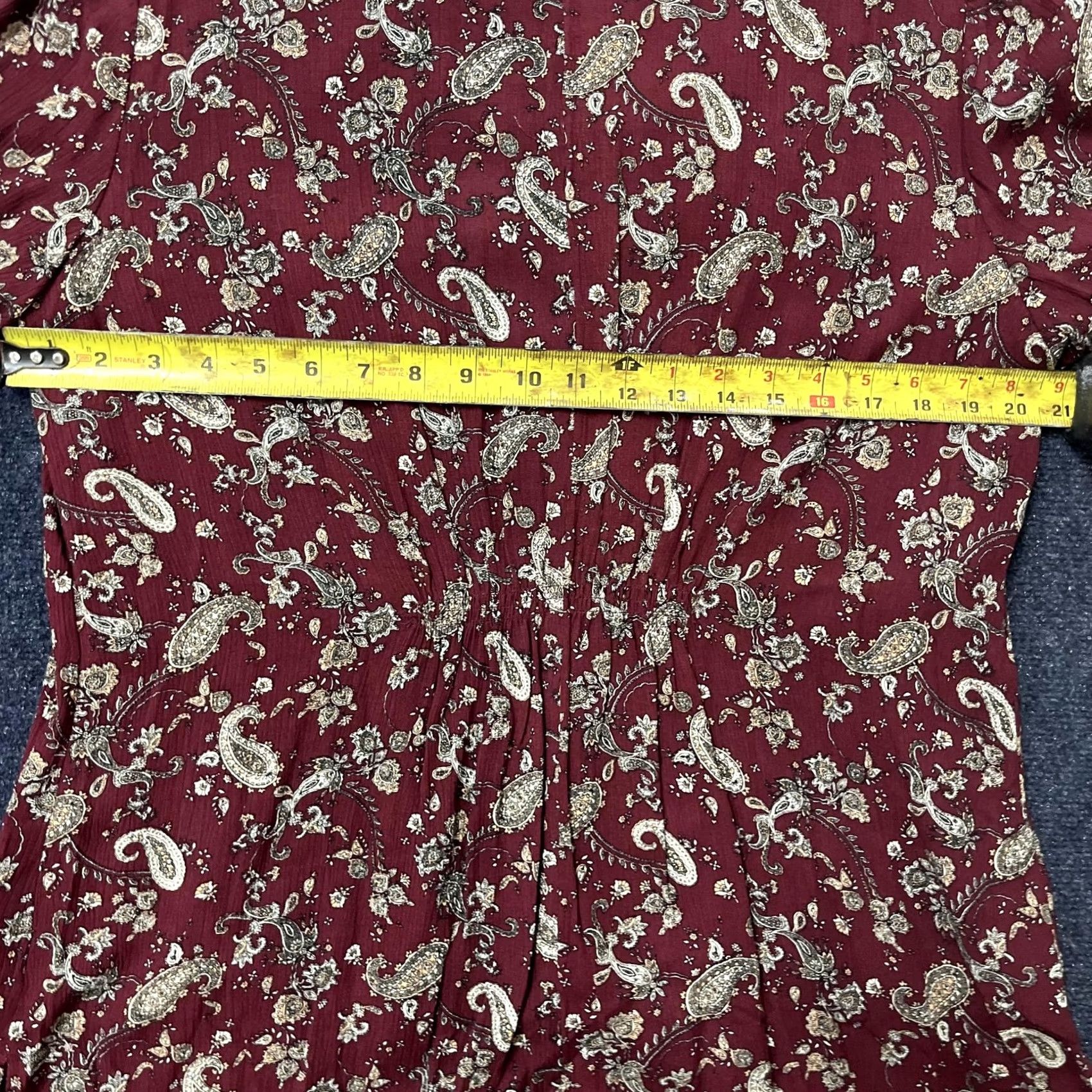 Vintage Magnolia Grace Blouse Womens XL Red Paisley Tunic Boho Embroidered 3/4 Sleeve V-Neck Size XL / US 12-14 / IT 48-50 - 7 Thumbnail