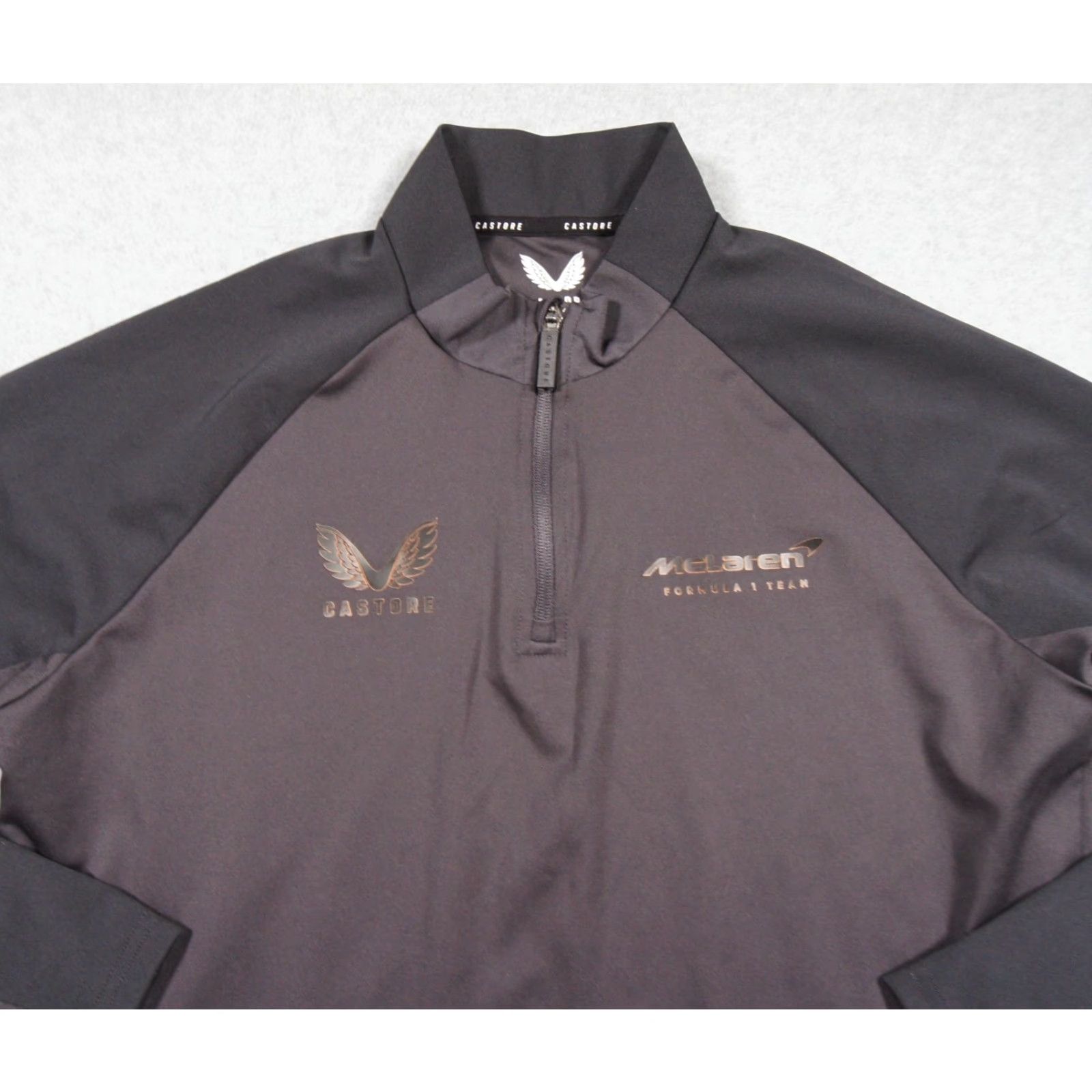 Castore McLaren Shirt Mens Small Gray Performance 1/4 Zip Mid Layer Jacket Cars Luxury Size US S / EU 44-46 / 1 - 2 Thumbnail