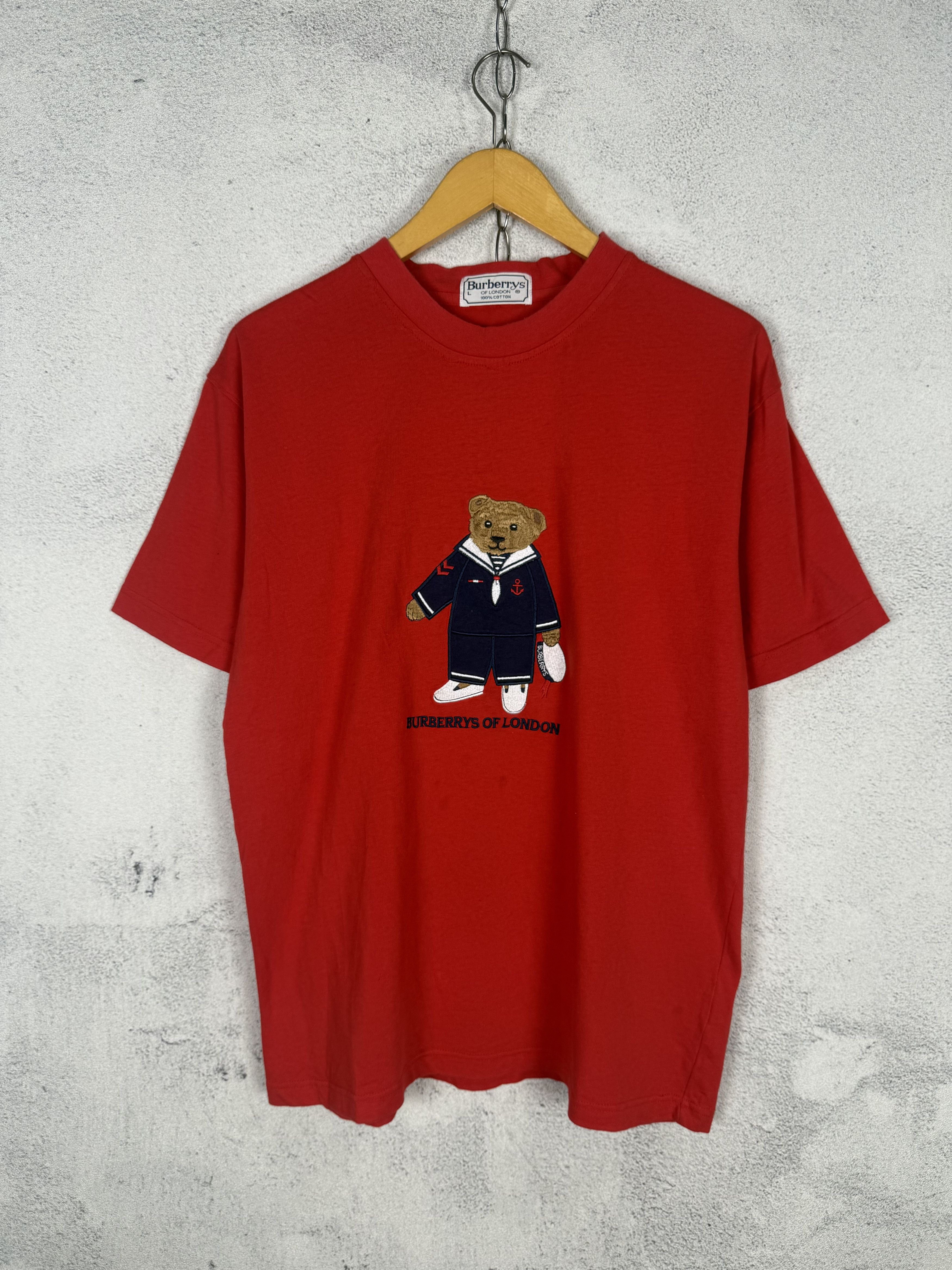 Burberry Vintage Burberry Bear Tshirt Size US M / EU 48-50 / 2 - 1 Thumbnail