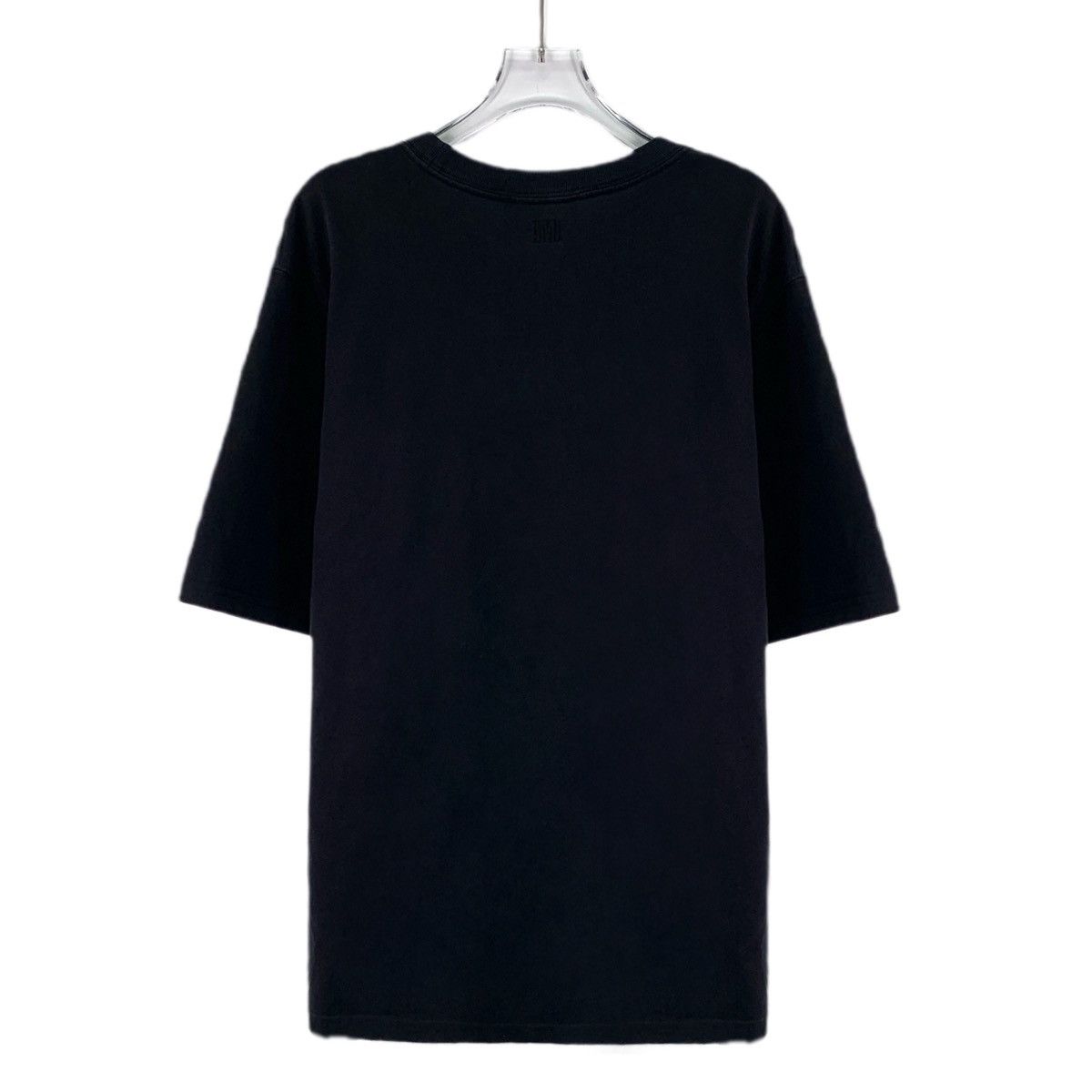 AMI Ami Black Heart Embroidered Cotton Short Sleeve K26WX Size US M / EU 48-50 / 2 - 2 Thumbnail