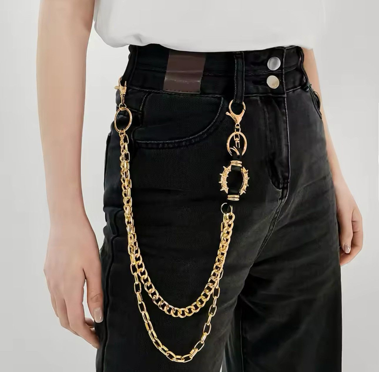 Designer × Other Streetwear Metal Punk Rock Hip Hop Keychain Chain Size ONE SIZE - 1 Thumbnail