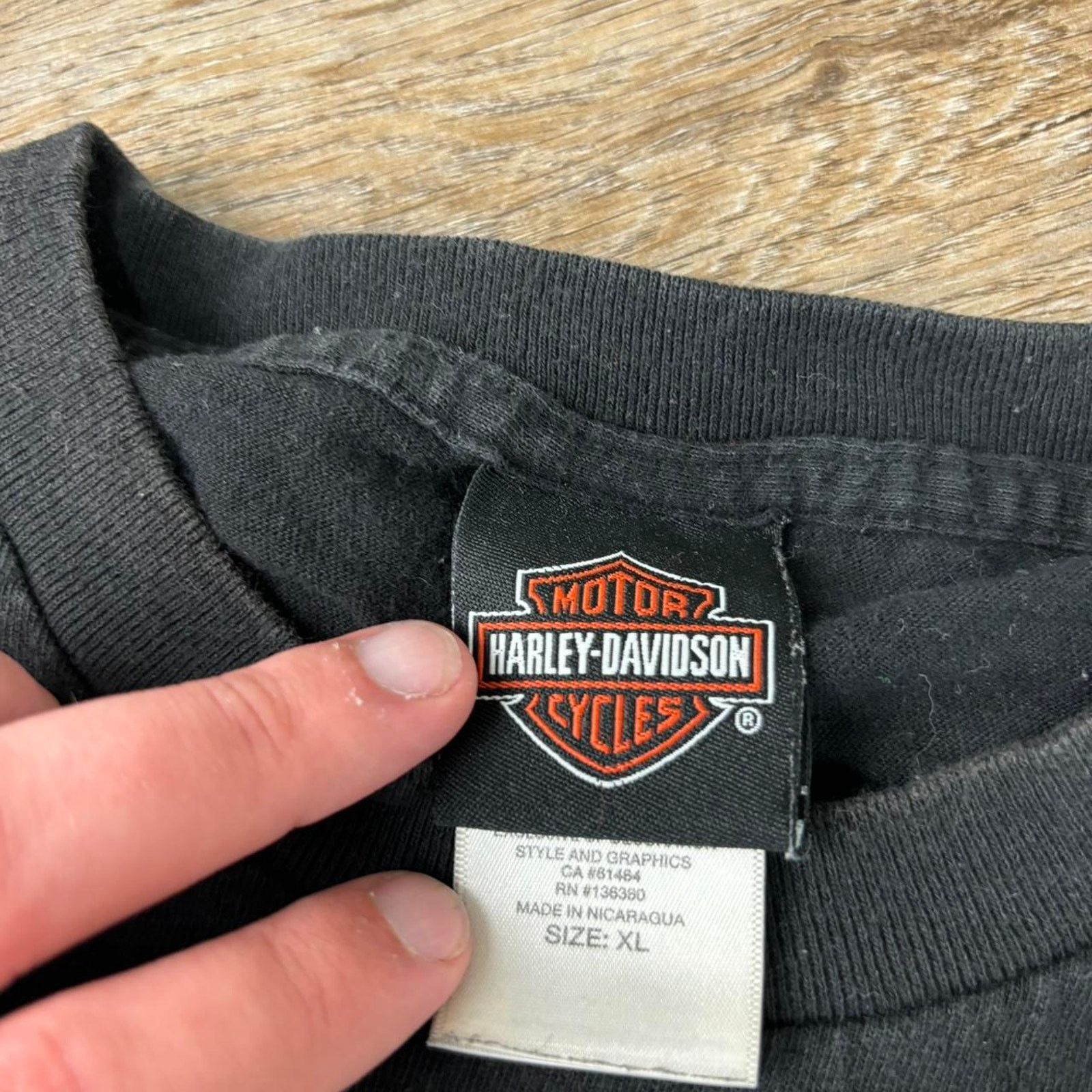 Harley Davidson × Vintage Vintage Harley Davidson T-shirt Size US XL / EU 56 / 4 - 5 Thumbnail