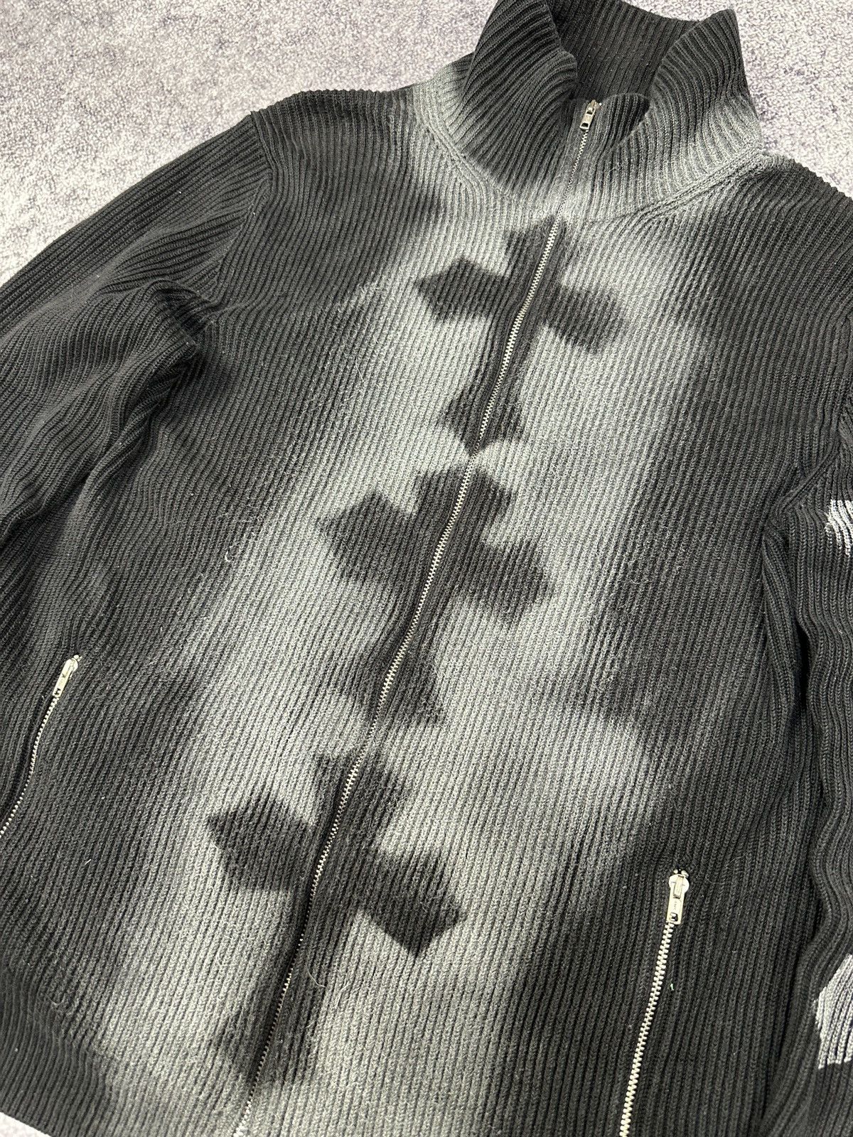 Other Custom Gap Sweater Zip Up Avant Garde Style Crosses Opium L Size US L / EU 52-54 / 3 - 3 Thumbnail