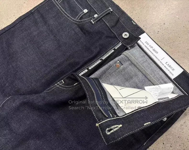 Neighborhood Neighborhood size L Raw Denim Jeans Raw Selvedge Denim Size US 27 - 4 Thumbnail