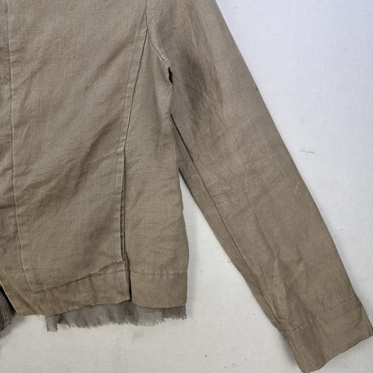 Pas de Calais Pas de Calais 100% Linen Asymmetric Japanese Designer Size S / US 4 / IT 40 - 3 Thumbnail