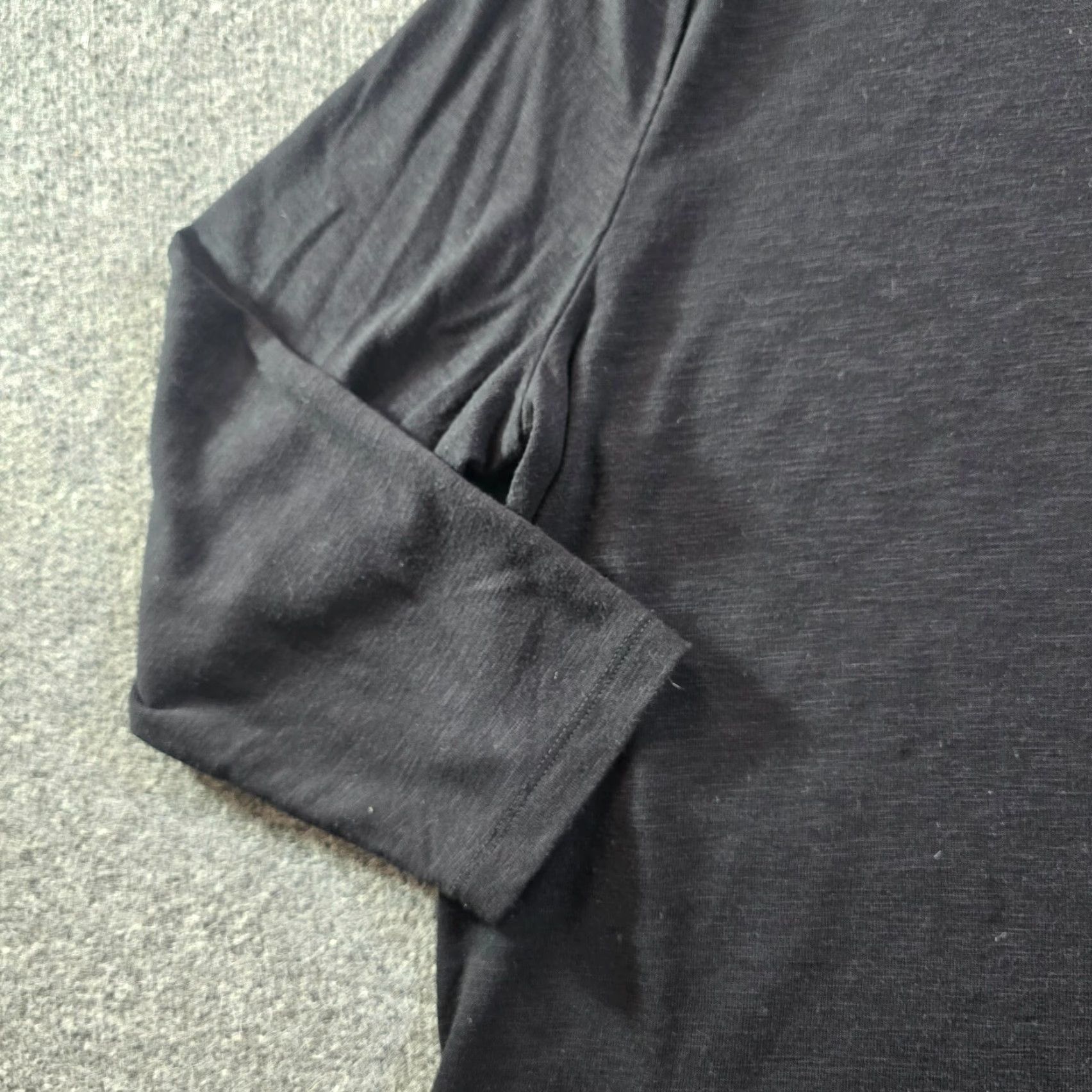 J.Crew VINTAGE J.CREW Blouse Womens 2X Black Knit Layered Slub Capsule Casual Minimalist Lightweight Classic Plus 2X Womens Shirt Size XXL / US 16-18 / IT 52-54 - 3 Thumbnail