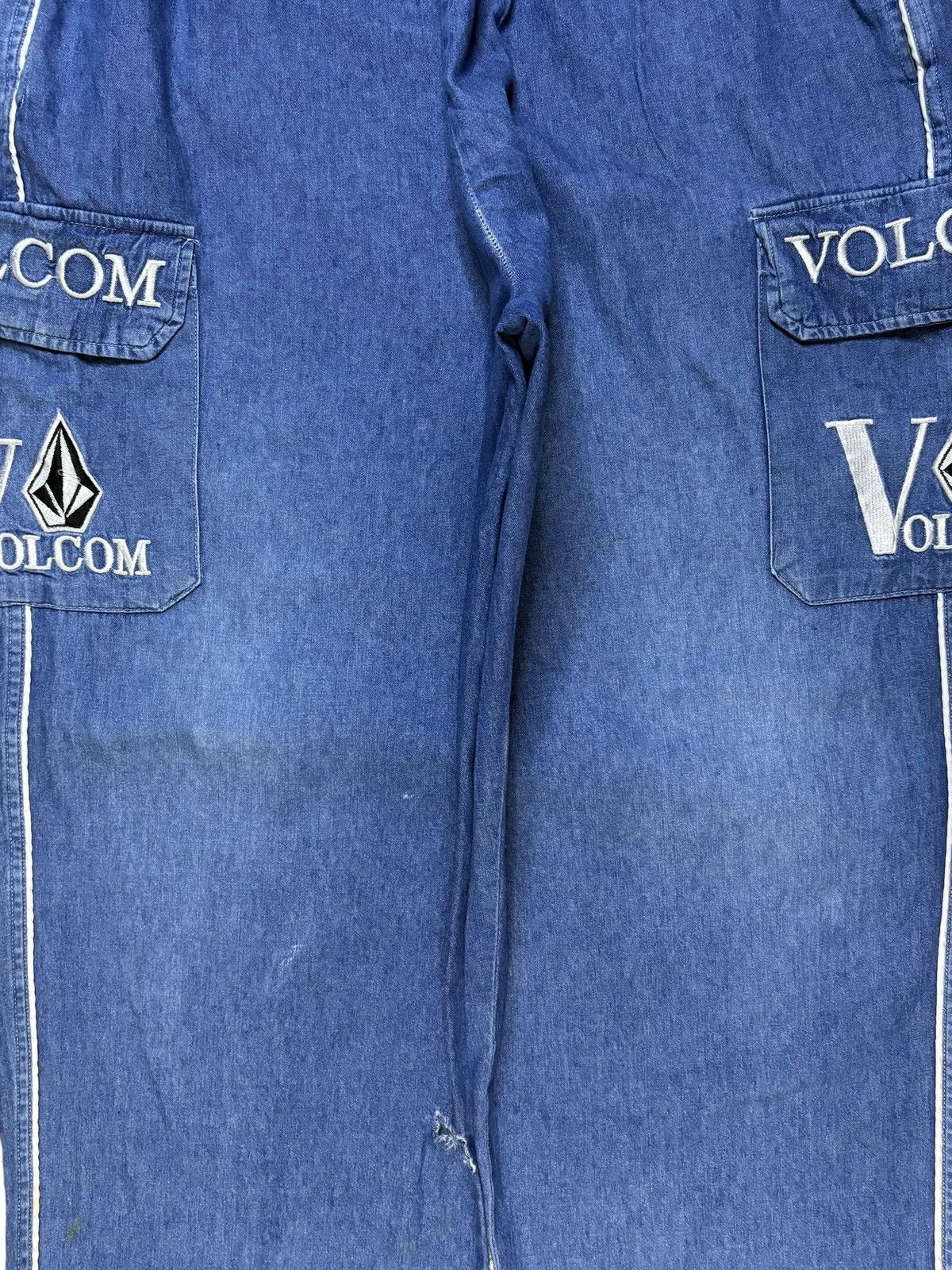 Volcom Vintage Volcom Elasticated Waist Baggy Cargo Sweats Size US 32 / EU 48 - 6 Thumbnail