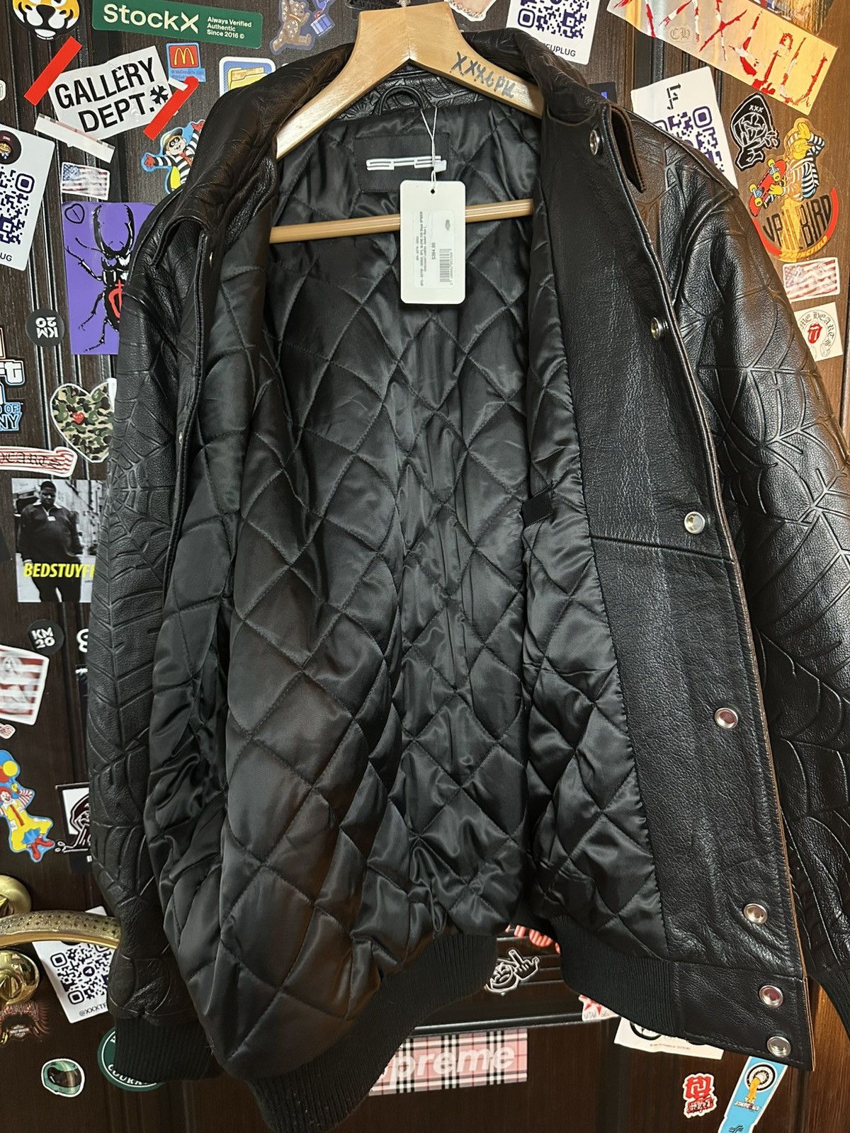 Sp5der Sp5der Worldwide Leather Web Jacket Size US L / EU 52-54 / 3 - 7 Thumbnail