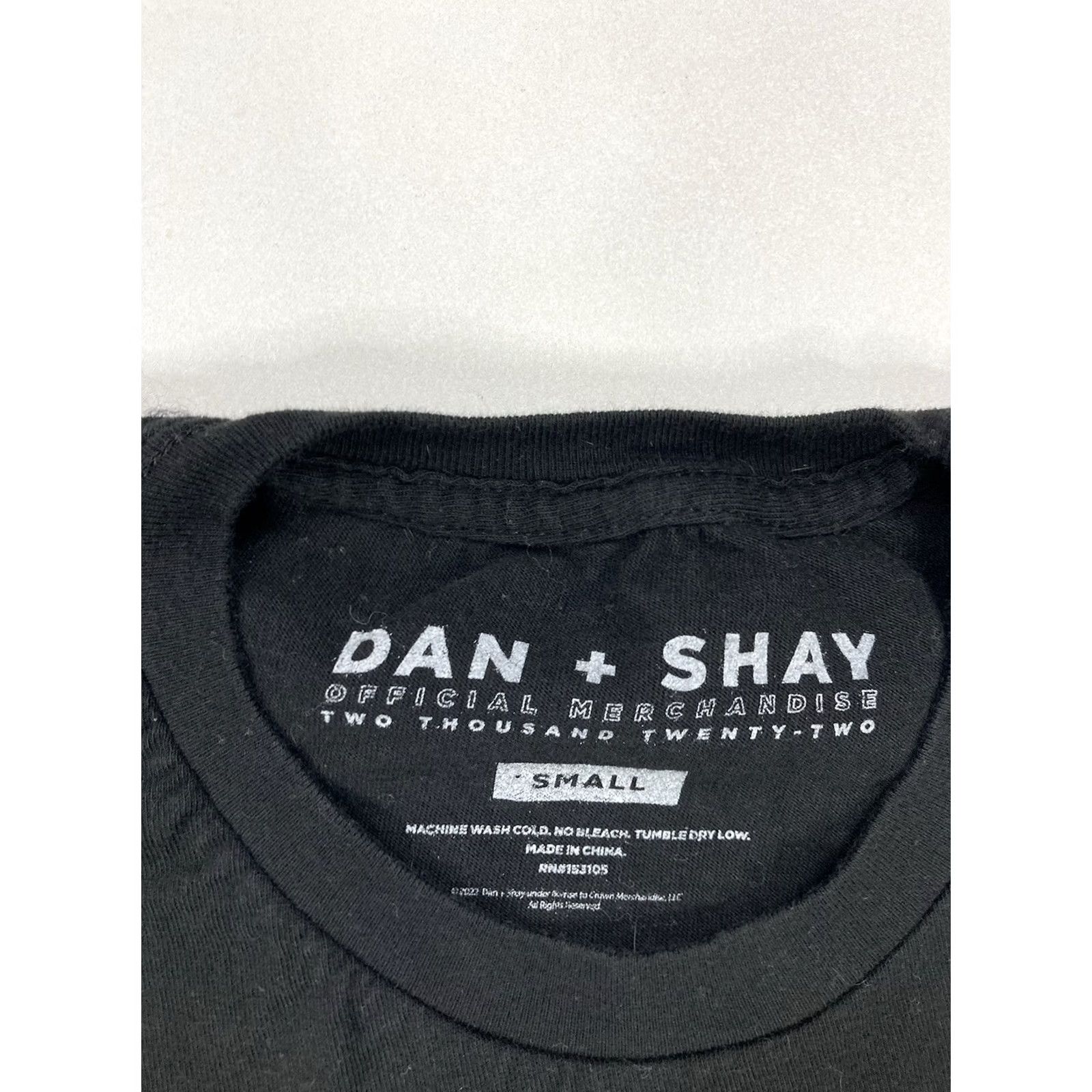 Vintage Dan & Shay Tour T-shirt Women Small Black Music Summer 2022 Size S / US 4 / IT 40 - 8 Thumbnail