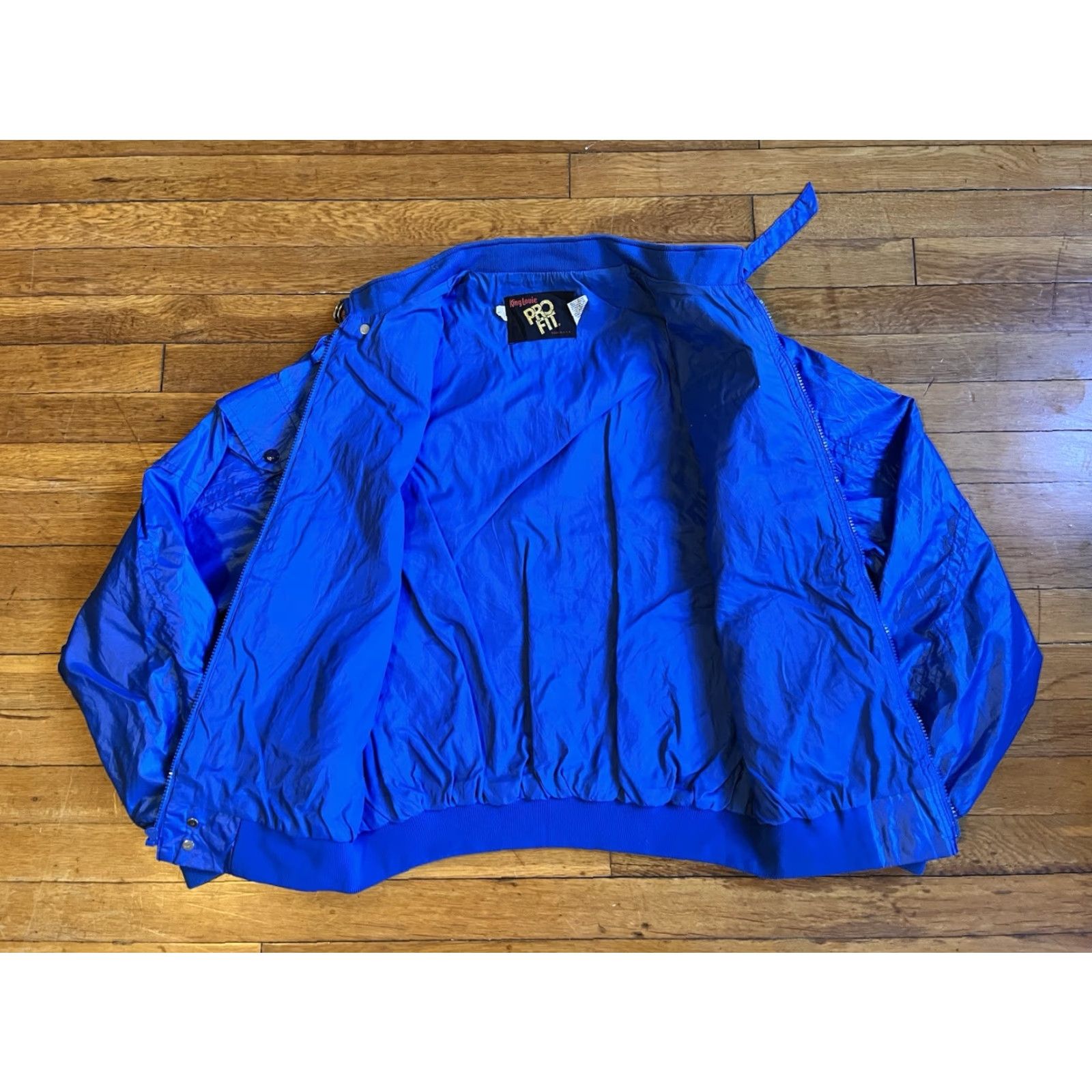 Vintage VINTAGE King Louie Jacket Car Parts Bomber Blue Men's Large 48 in Logo Embroidered 80s Grunge Retro USA Size US L / EU 52-54 / 3 - 5 Thumbnail