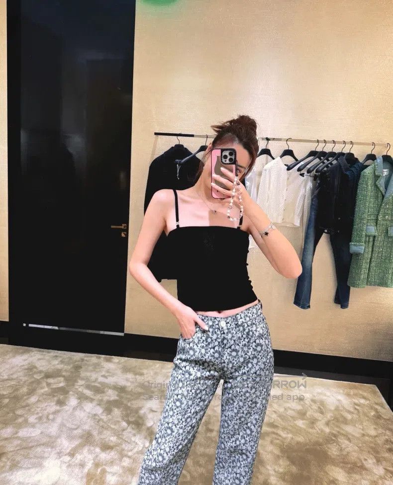 Chanel Chanel 24B floral jeans Size 24" / US 00 / IT 34 - 2 Thumbnail
