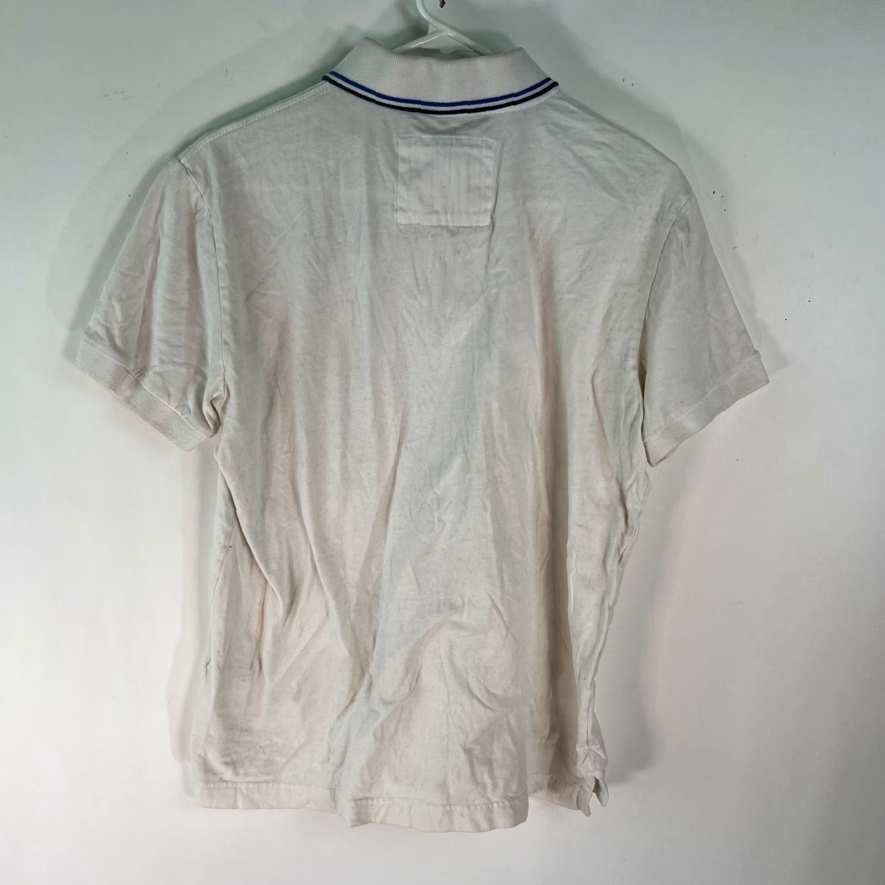 Vintage Aéropostale Polo T Shirt White Polo Shirt Mens Short Sleeves Cotton Size Medium Logo A87 Polo T Shirt White Size US M / EU 48-50 / 2 - 2 Thumbnail