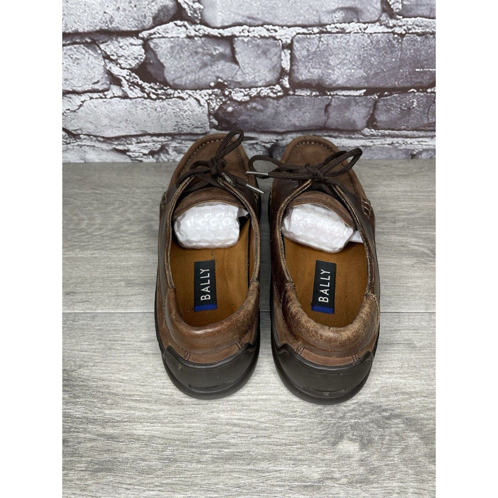 Bally VTG Bally Grimsela Brown Leather Moc Toe Casual Shoes Women’ Size US 7 / IT 37 - 7 Thumbnail