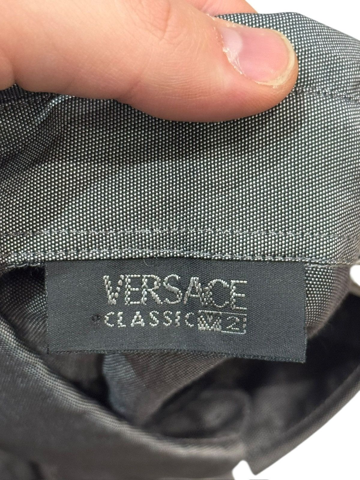 Versace Versace Classic V2 Shiny Grey Long Sleeve Shirt 16 41 Large Size US L / EU 52-54 / 3 - 4 Thumbnail