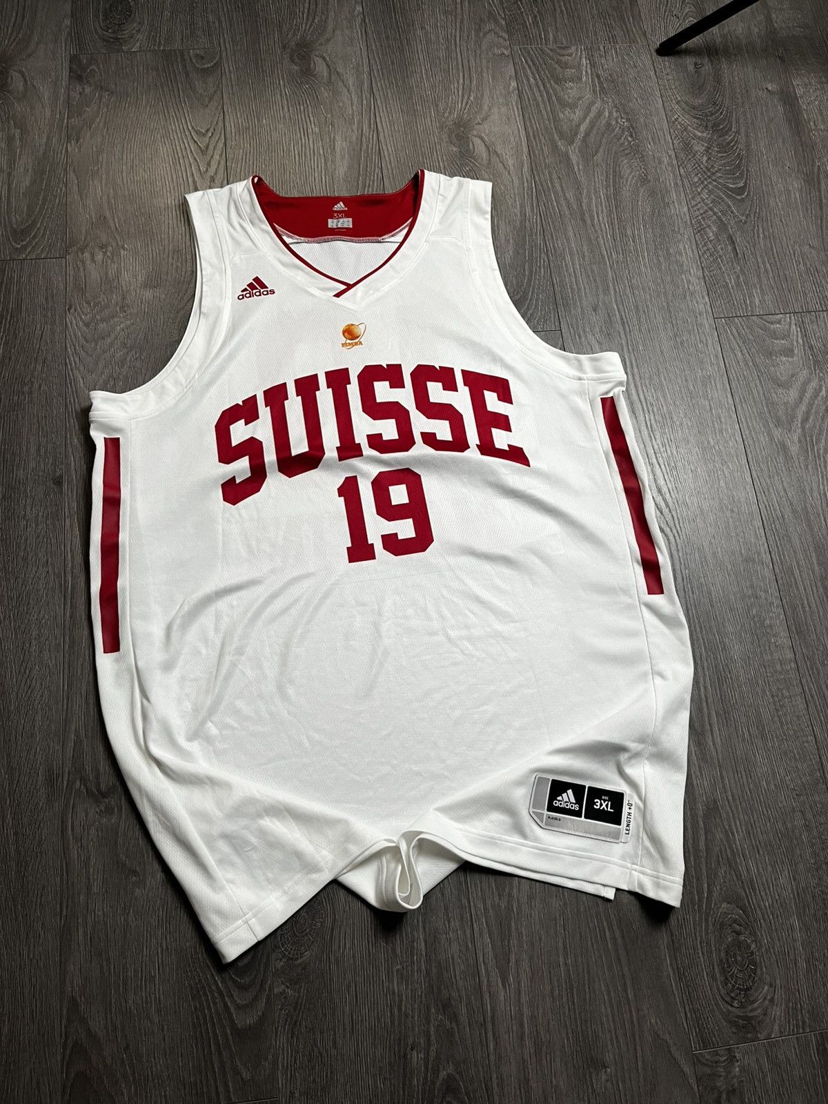 Adidas Adidas Suisse Switzerland Basketball Jersey #19 Martini 3XL⁠ Size US XXL / EU 58 / 5 - 1 Thumbnail