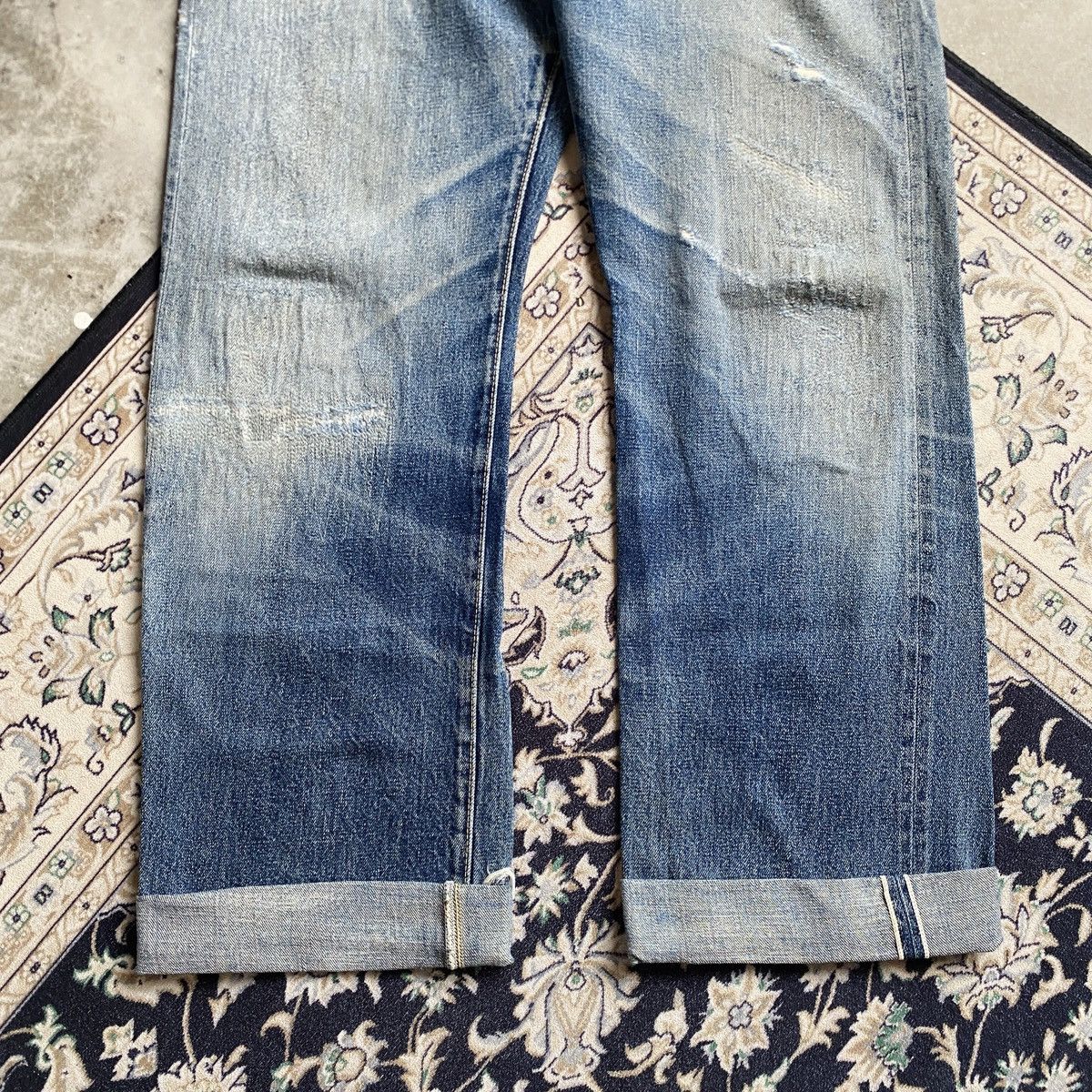 Denime Vintage Denime distressed Selvede Denim Size US 32 / EU 48 - 4 Thumbnail