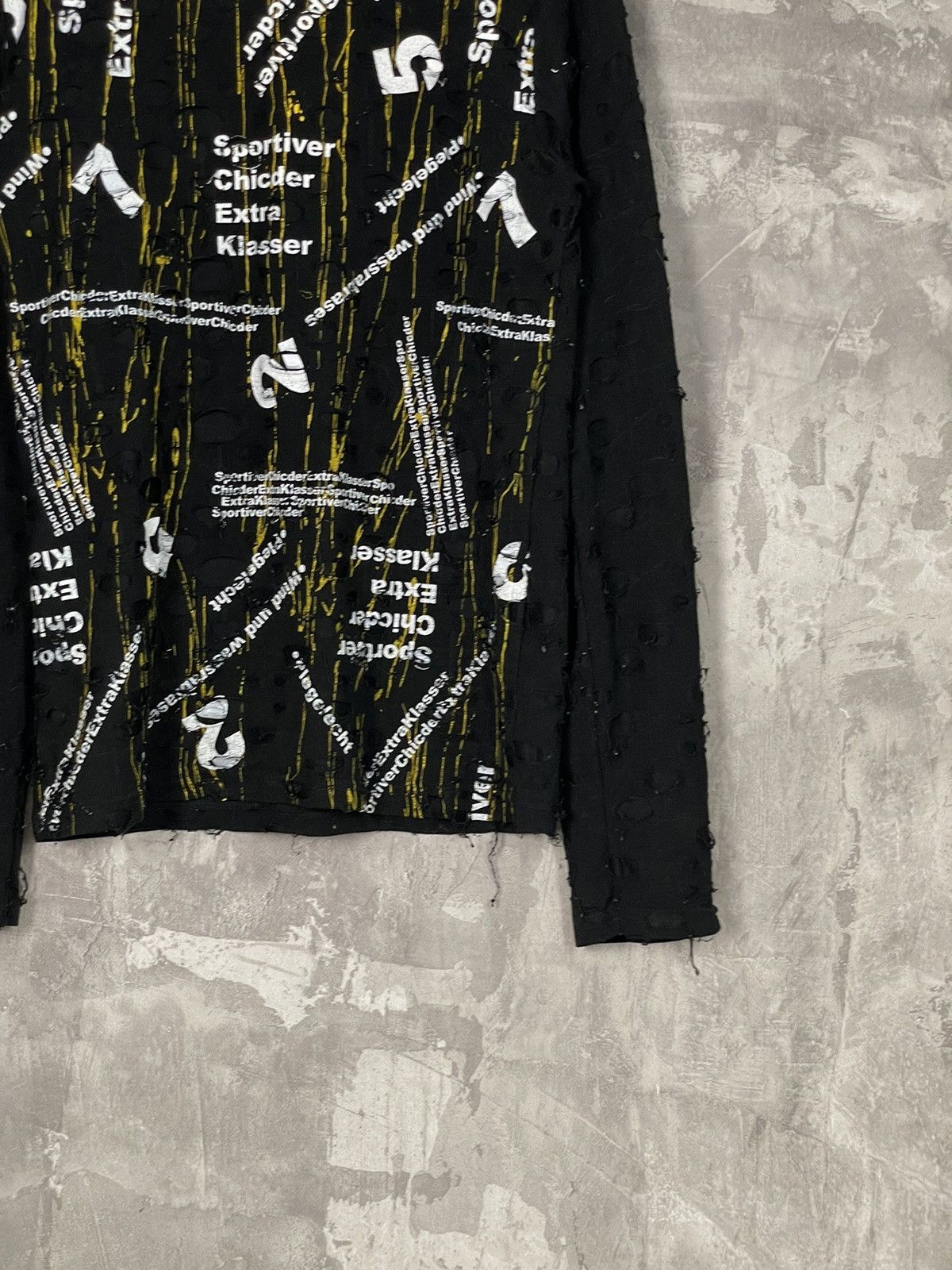 Japanese Brand × Vintage Vintage Diesel style Distressed y2k sweater Long sleeve Size US M / EU 48-50 / 2 - 6 Thumbnail