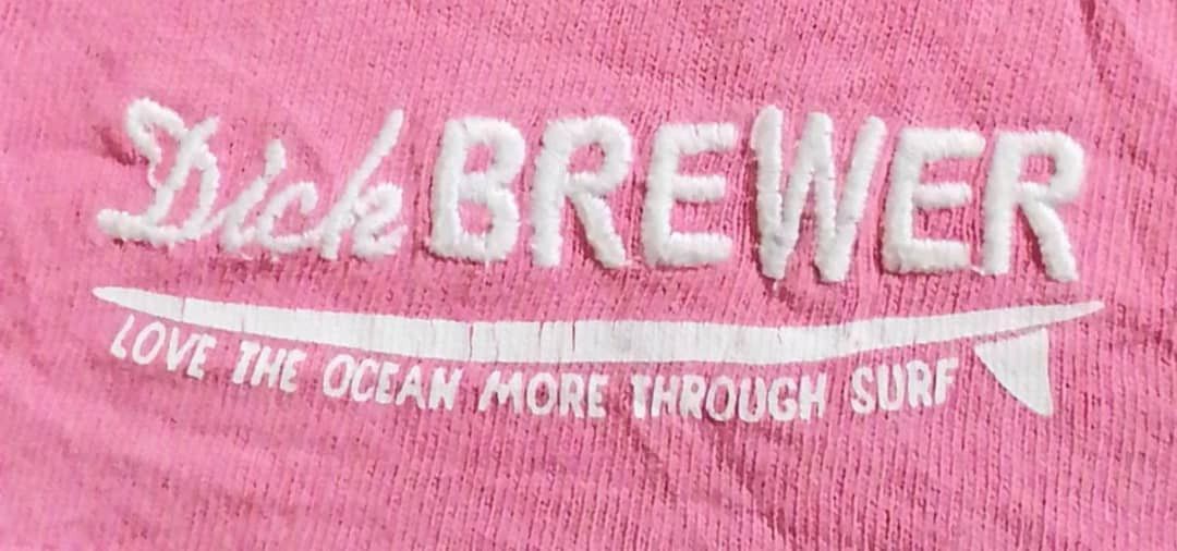 Vintage Vintage Dick Brewer Surfboards surf pink shirt Size US L / EU 52-54 / 3 - 4 Thumbnail