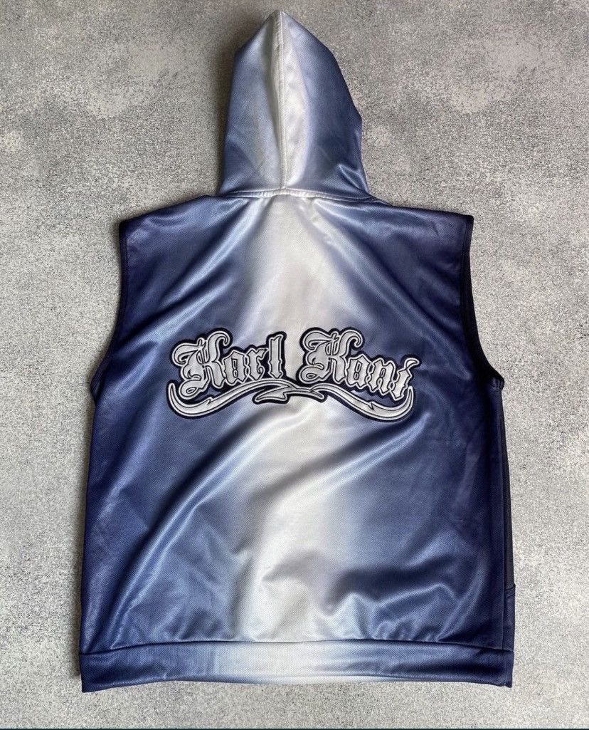 Karl Kani × Vintage Vintage Karl Kani Rap Style Hooded Jersey Tee Size US M / EU 48-50 / 2 - 1 Thumbnail