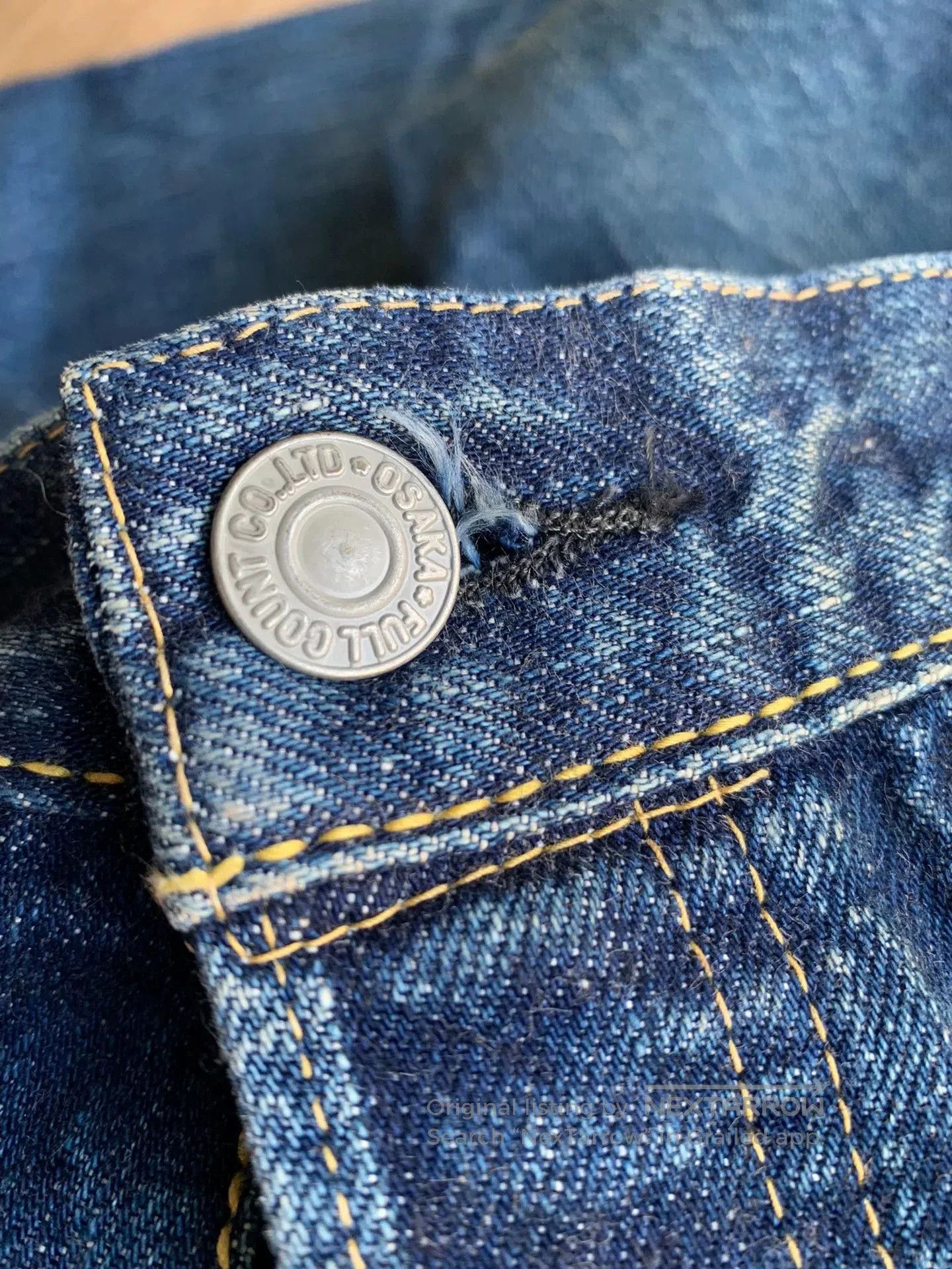 Full Count & Co. badass 13.7oz raw denim jeans limited edition. Size US 40 / EU 56 - 7 Thumbnail